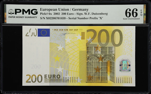 (◊) EUROPEAN UNION / GERMANY. European Central Bank. 200 Euro, 2002.