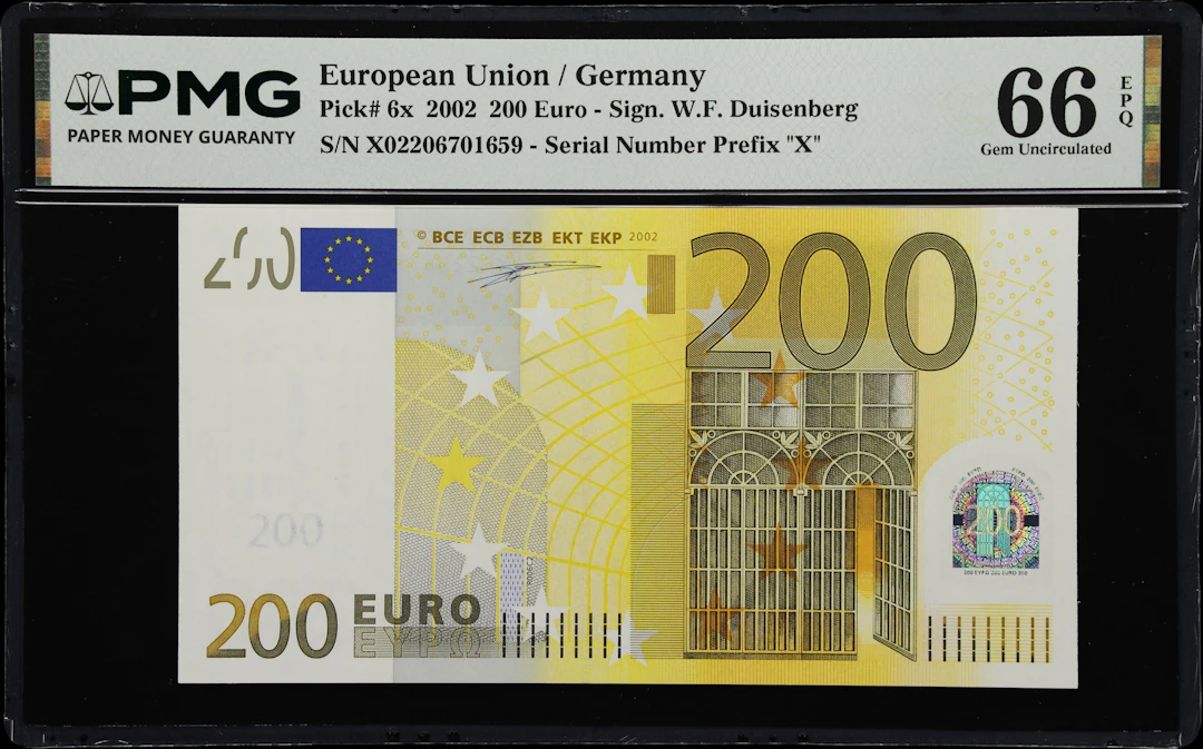 (◊) EUROPEAN UNION / GERMANY. European Central Bank. 200 Euro, 2002.