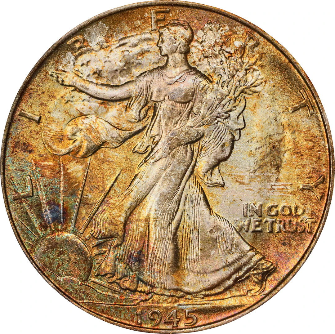 1945-S Walking Liberty Half Dollar. MS-65 (PCGS). CAC.