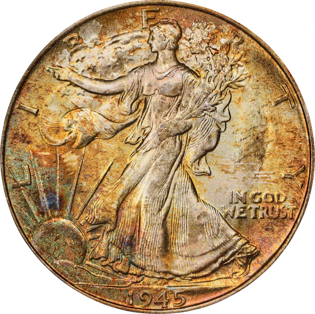 1945-S Walking Liberty Half Dollar. MS-65 (PCGS). CAC.