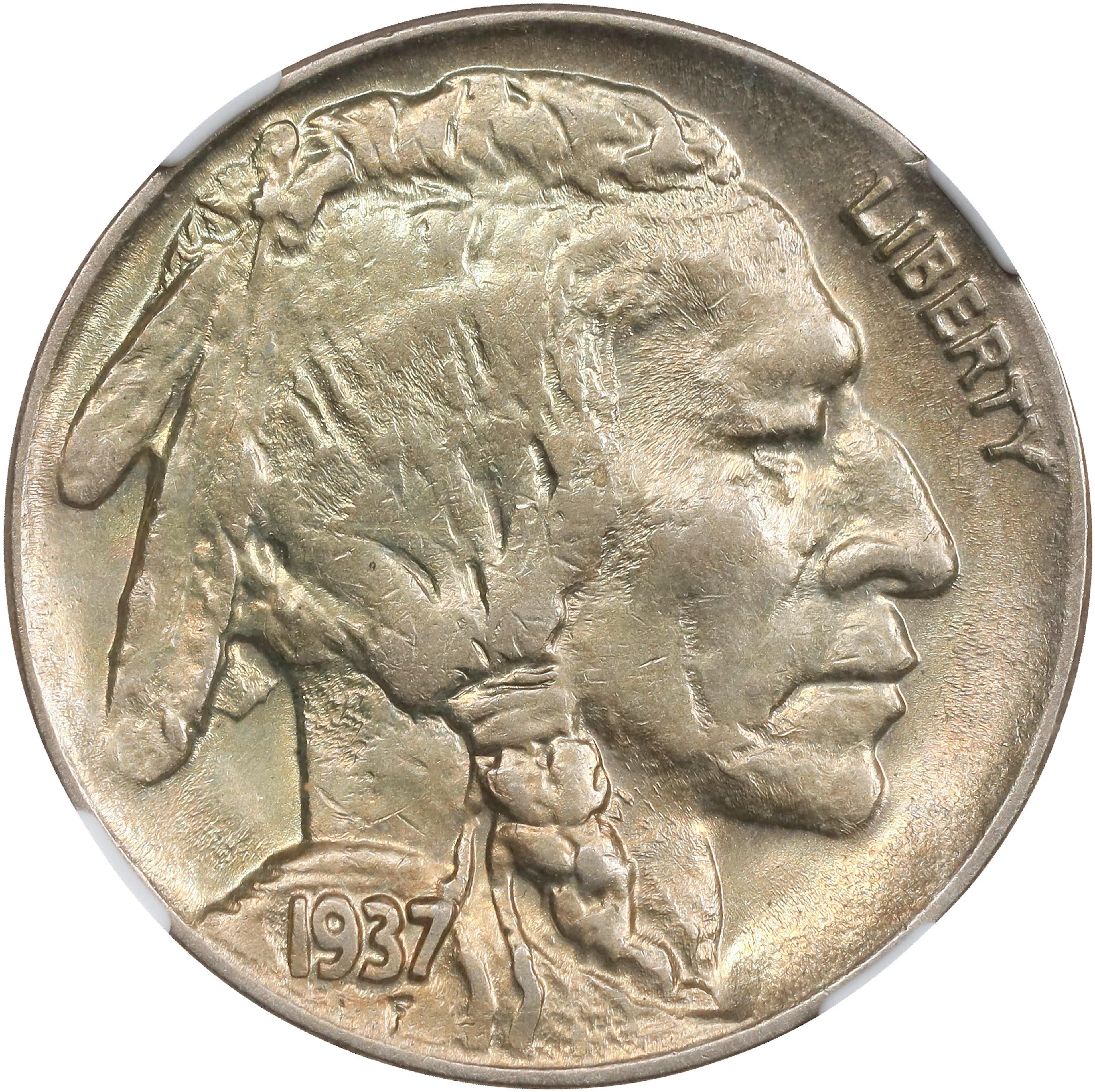 1937-D Buffalo Nickel. FS-901. 3-Legged. MS-62 (NGC).