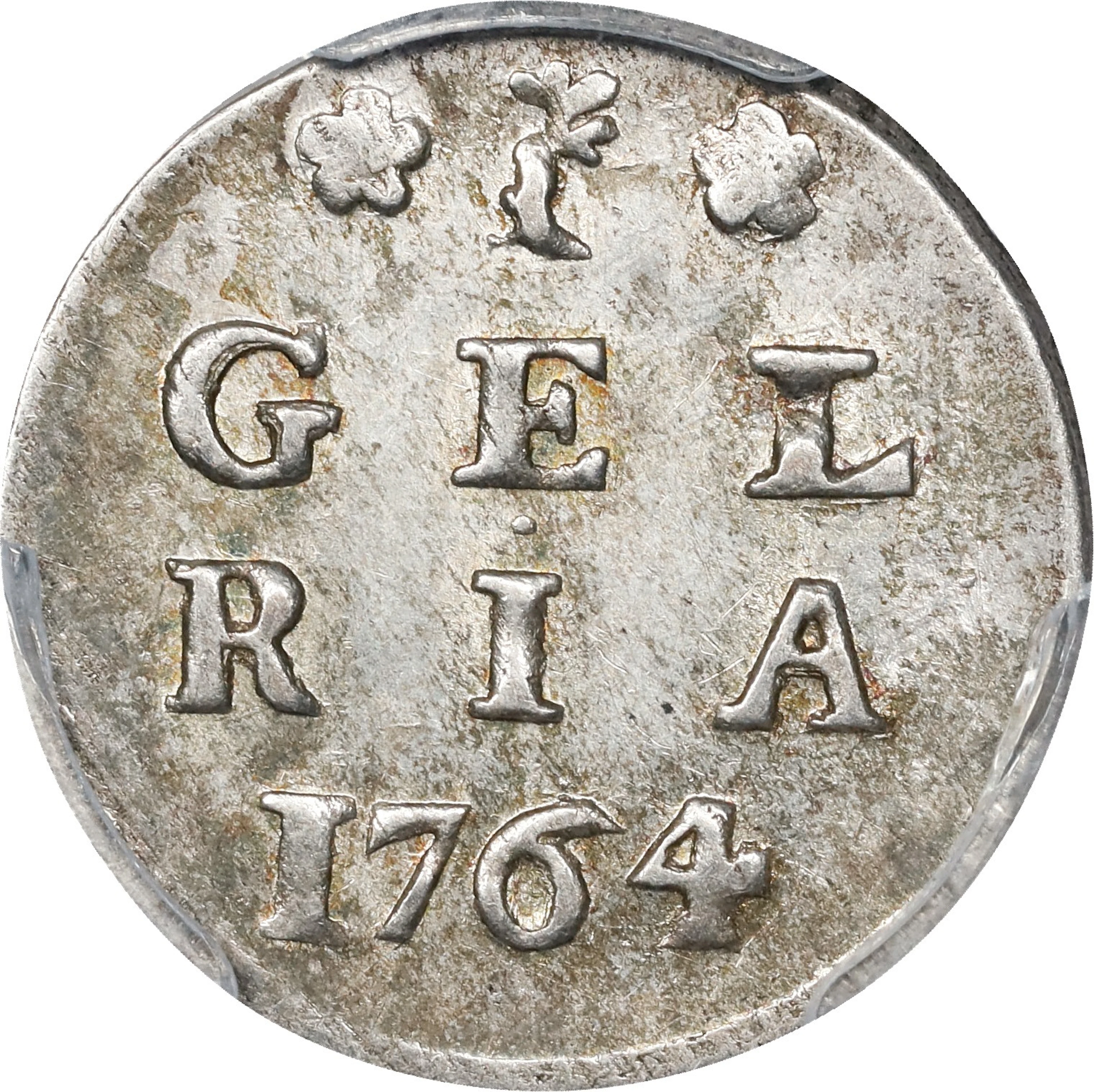 NETHERLANDS. Gelderland. Stuiver, 1764. Harderwijk Mint. PCGS MS-63.
