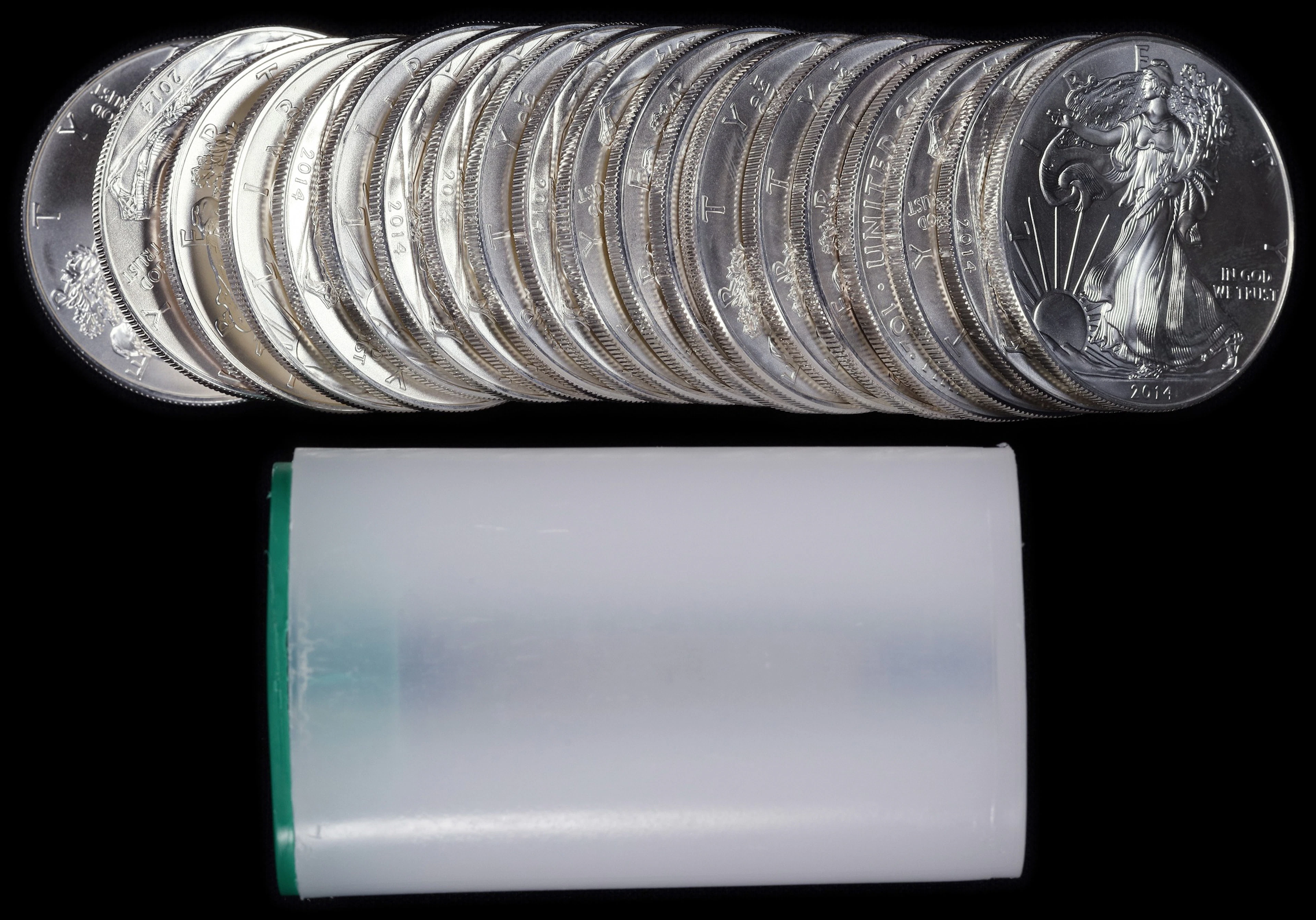 (20 oz, 622.08 g ASW). Lot of (20) 2014 American Silver Eagles.