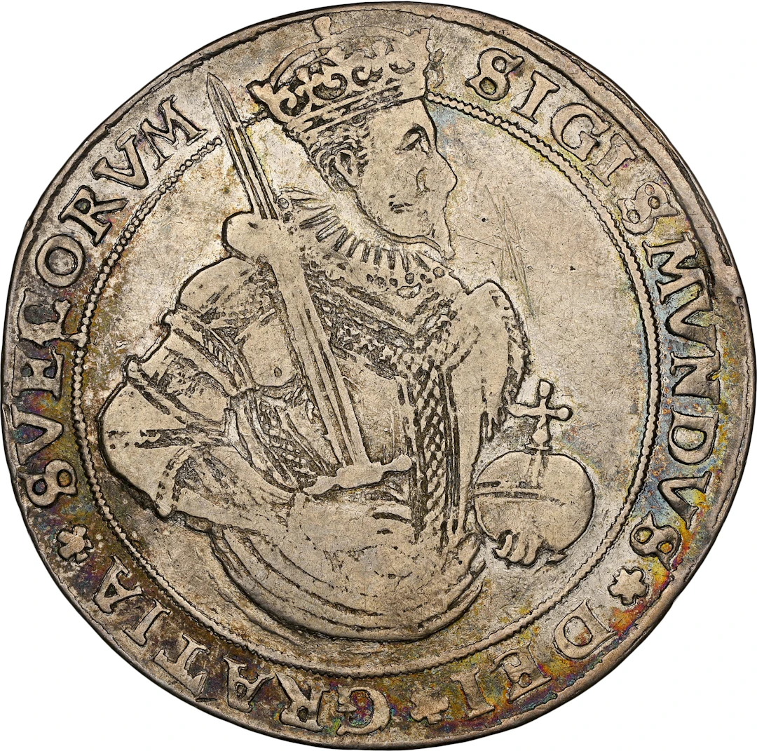SWEDEN. Daler, 1597. Stockholm Mint. Sigismund. NGC VF Details--Obverse
