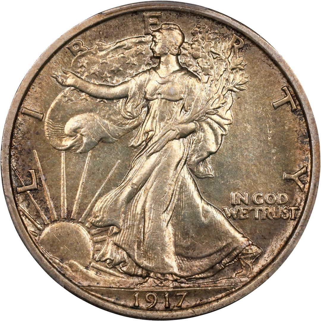 1917 Walking Liberty Half Dollar. MS-64 (PCGS).