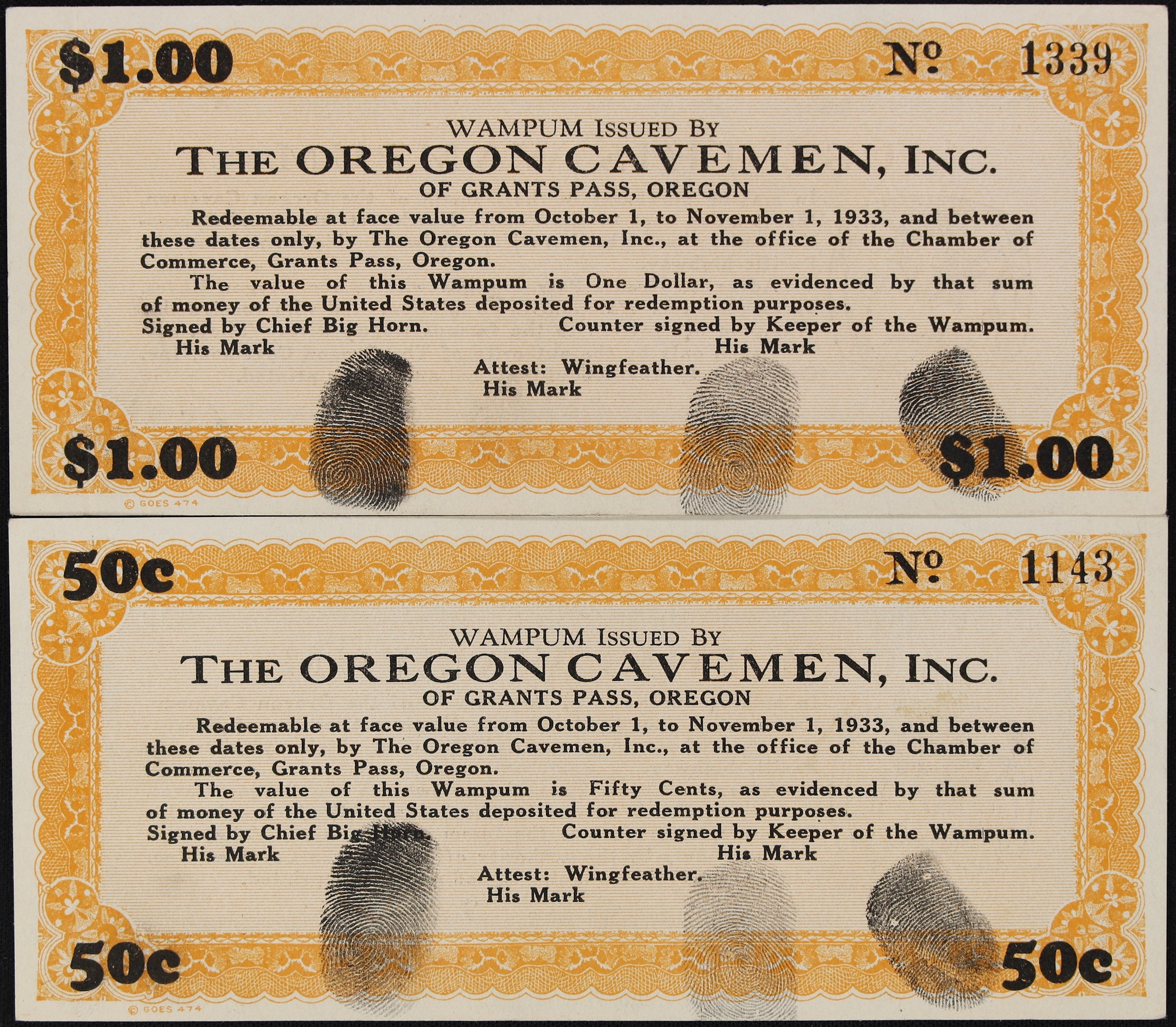 Lot of (2) Grants Pass, Oregon. Chamber of Commerce. Domain of the