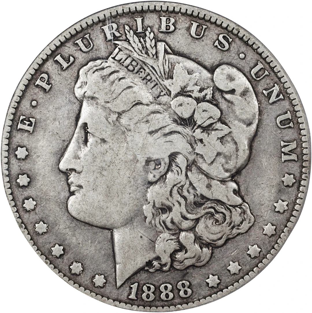 1888-O Morgan Silver Dollar. VAM-4. Top 100 Variety. Doubled Die Obverse