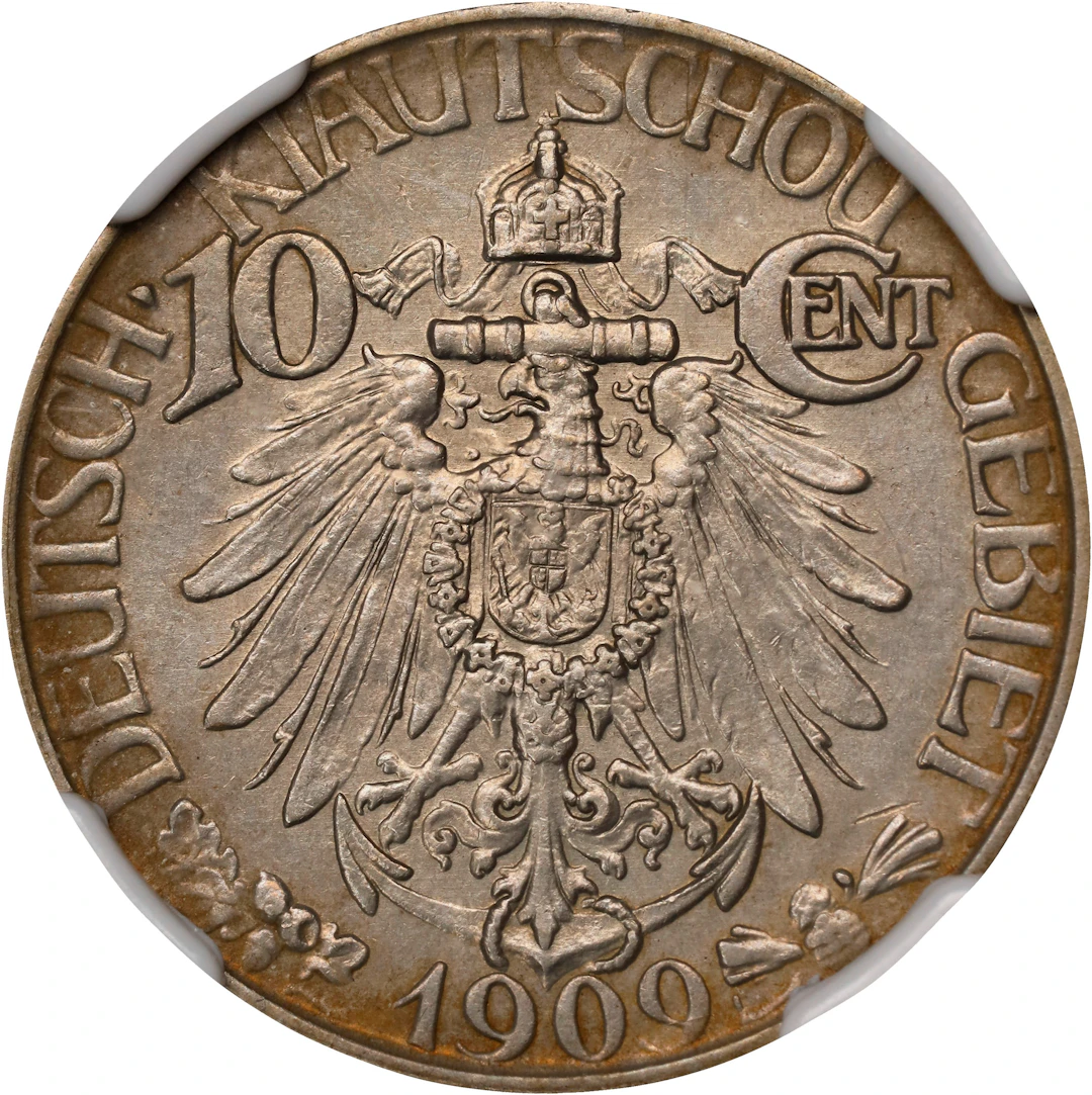 CHINA. Kiau Chau. German Occupation. 10 Cents, 1909. Berlin Mint.