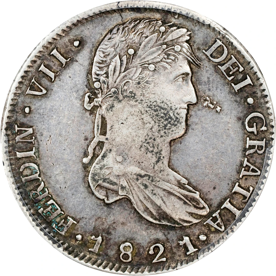 MEXICO. War of Independence. Zacatecas. 8 Reales, 1821-Zs RG. Zacatecas