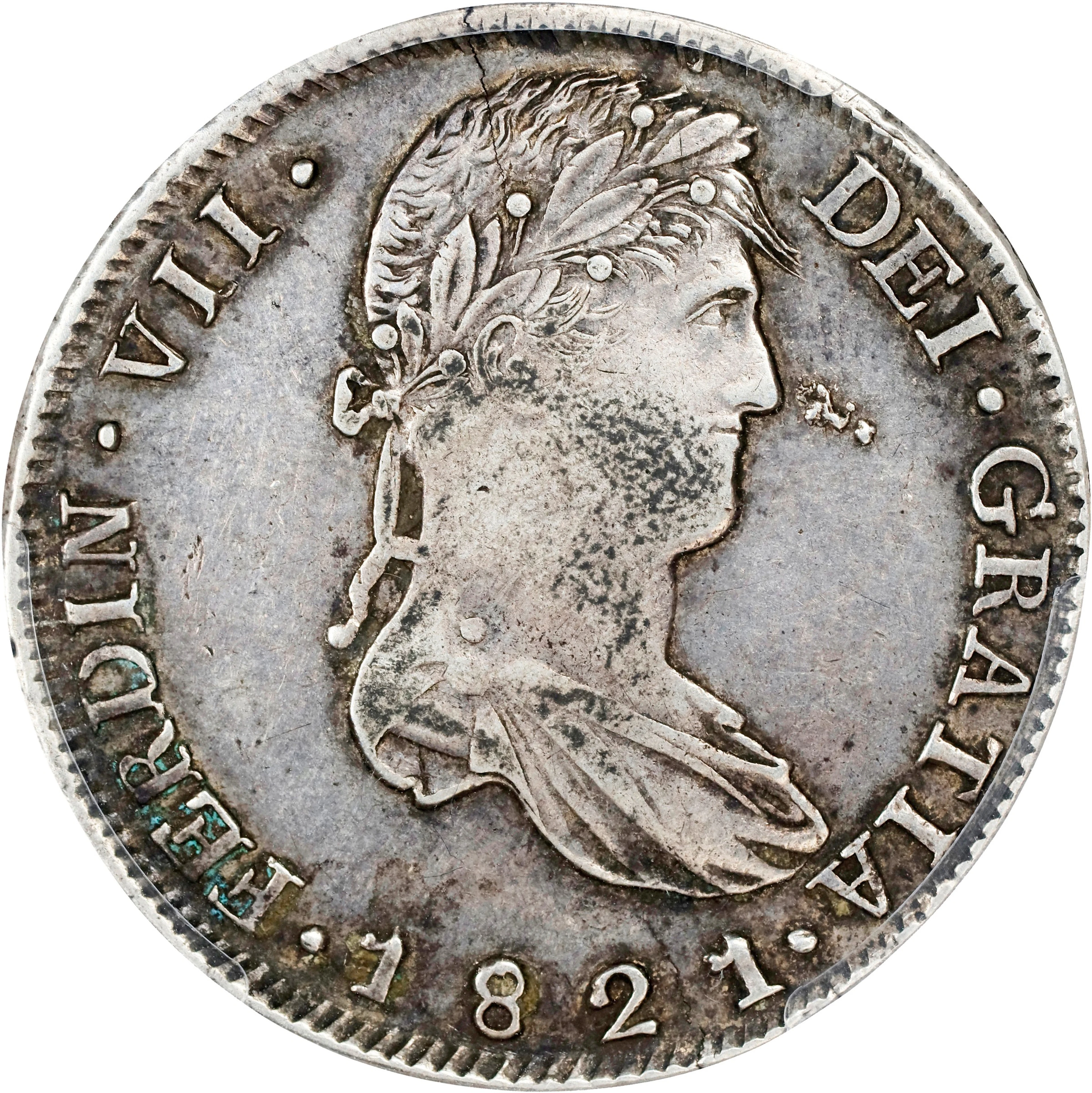 MEXICO. War of Independence. Zacatecas. 8 Reales, 1821-Zs RG. Zacatecas