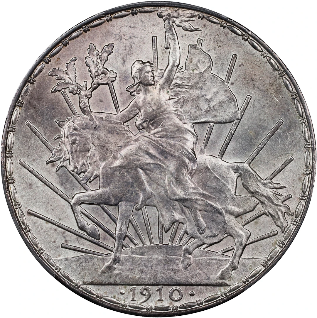 MEXICO. Peso, 1910. Mexico City Mint. PCGS Genuine--Cleaned, Unc Details.