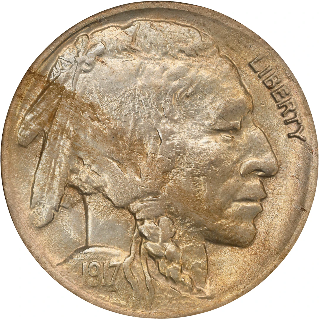 1917-D Buffalo Nickel. MS-63 (NGC).