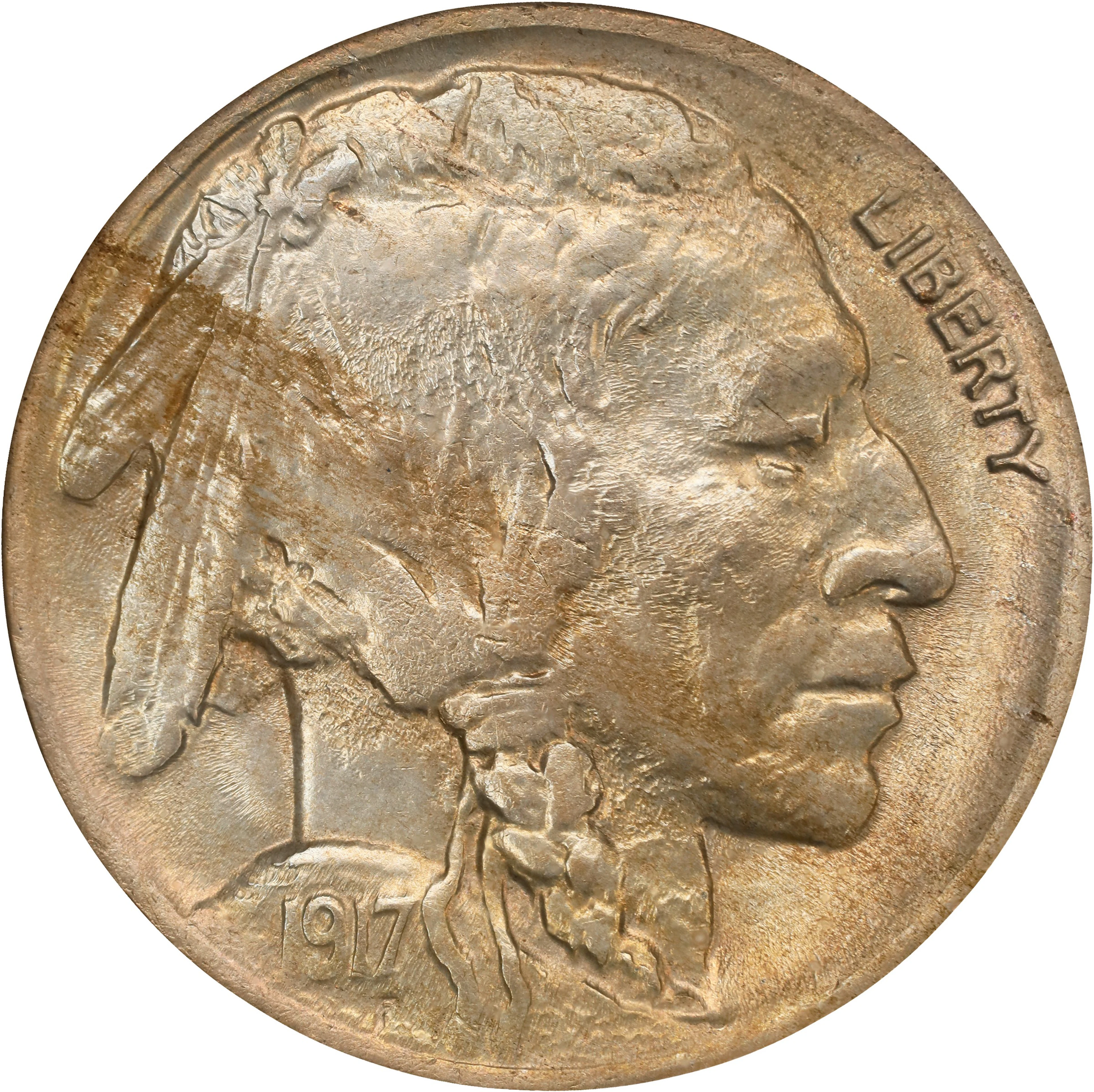 1917-D Buffalo Nickel. MS-63 (NGC).