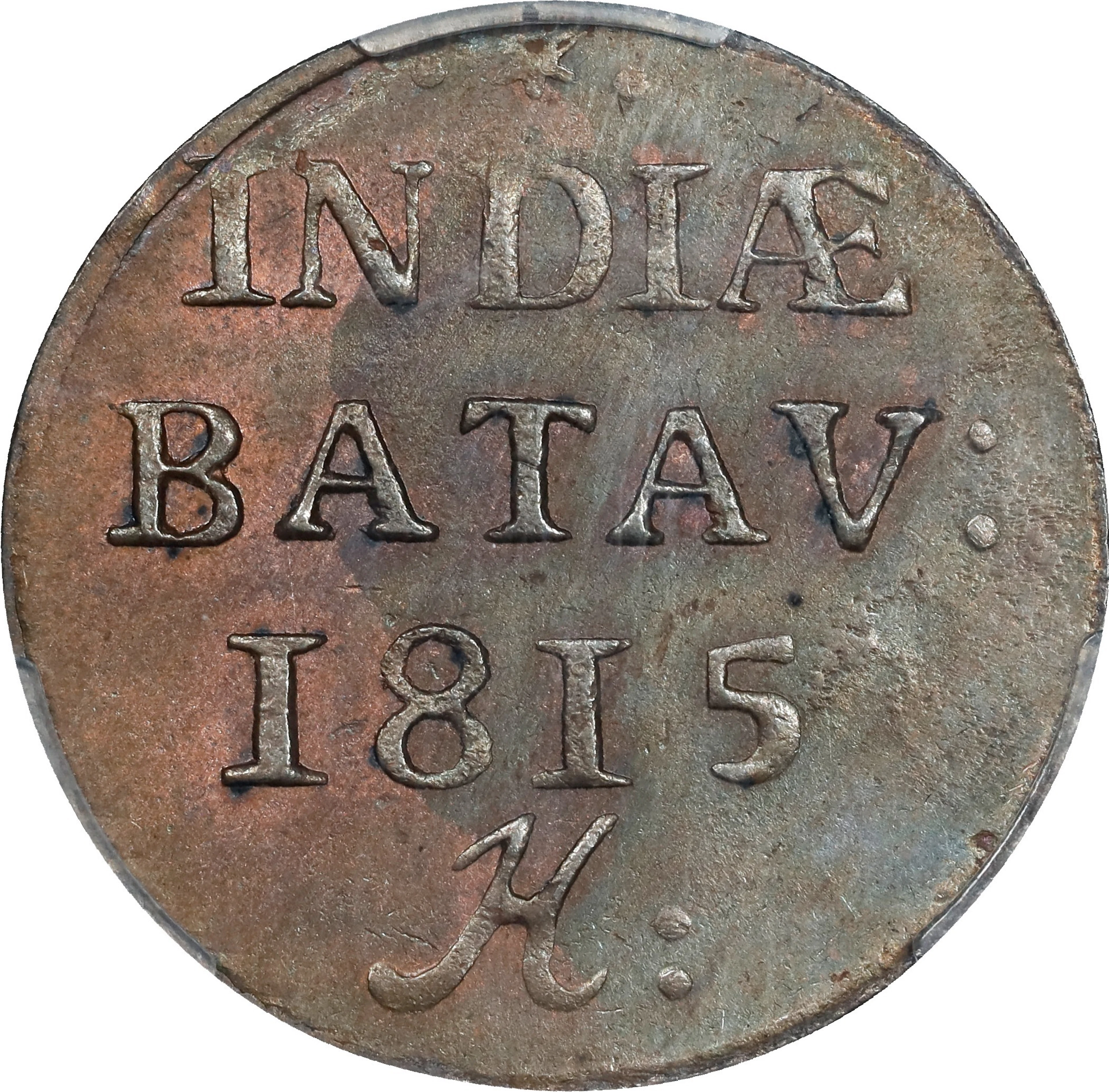 NETHERLANDS EAST INDIES. Sumatra. Duit, 1815-H. Amsterdam Mint. PCGS