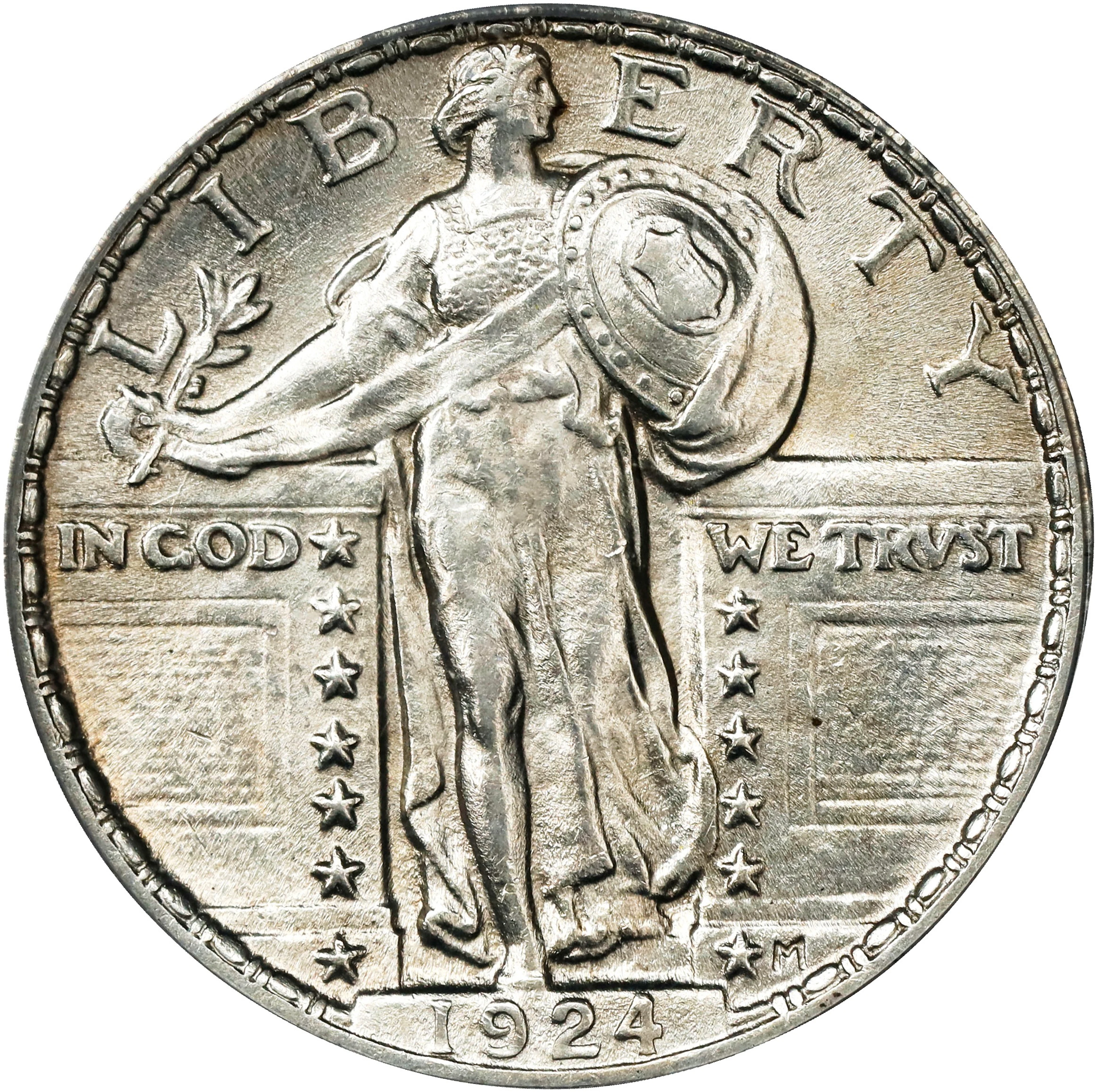 1924 Standing Liberty Quarter. AU-55 (PCGS). OGH Generation 3.1.