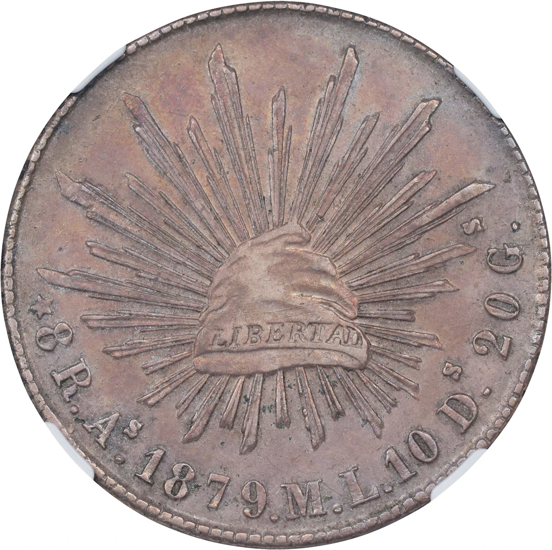 MEXICO. 8 Reales, 1879-As ML. Alamos Mint. NGC AU-53.