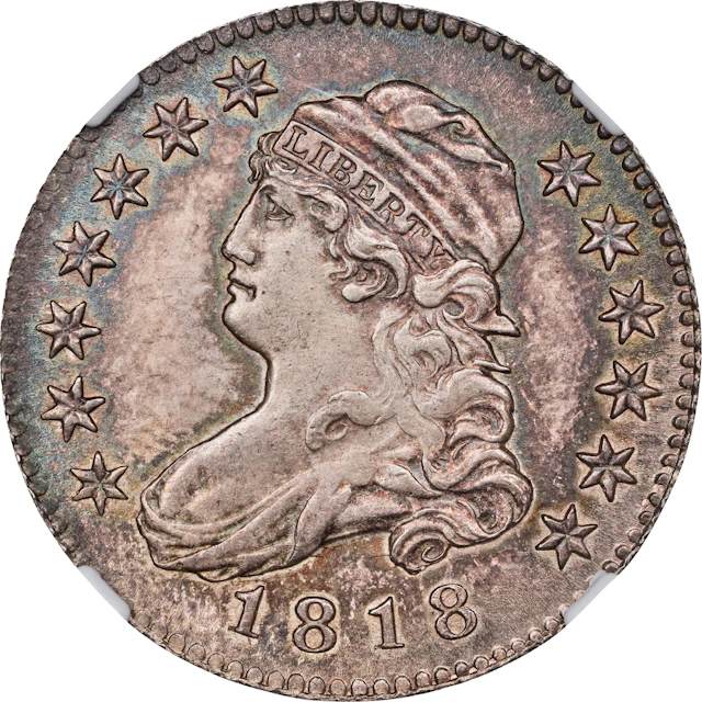 1818/5 Capped Bust Quarter. B-1. Rarity-2. MS-65 (NGC). CAC.