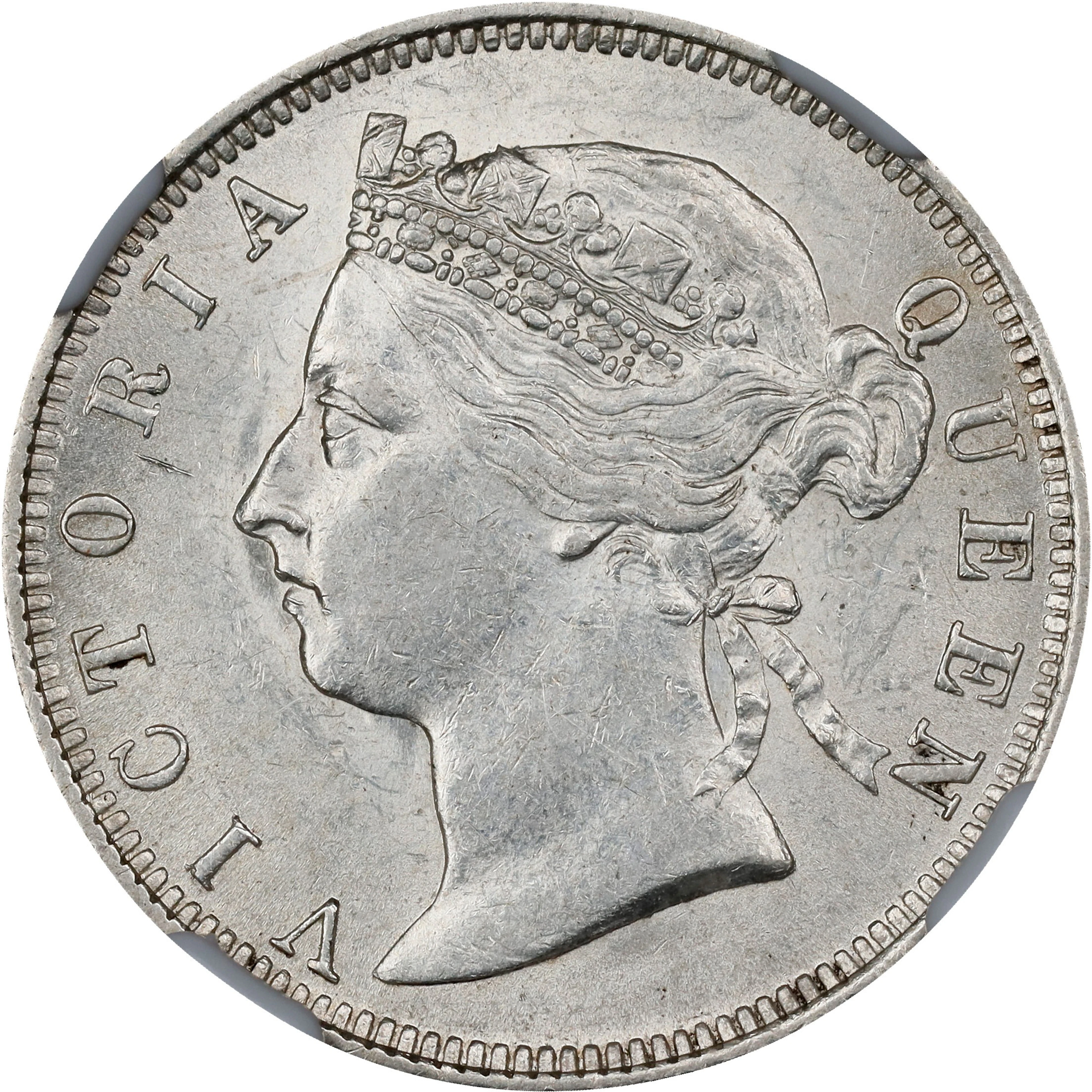 (t) HONG KONG (SAR). 20 Cents, 1894. London Mint. Victoria. NGC MS-62.