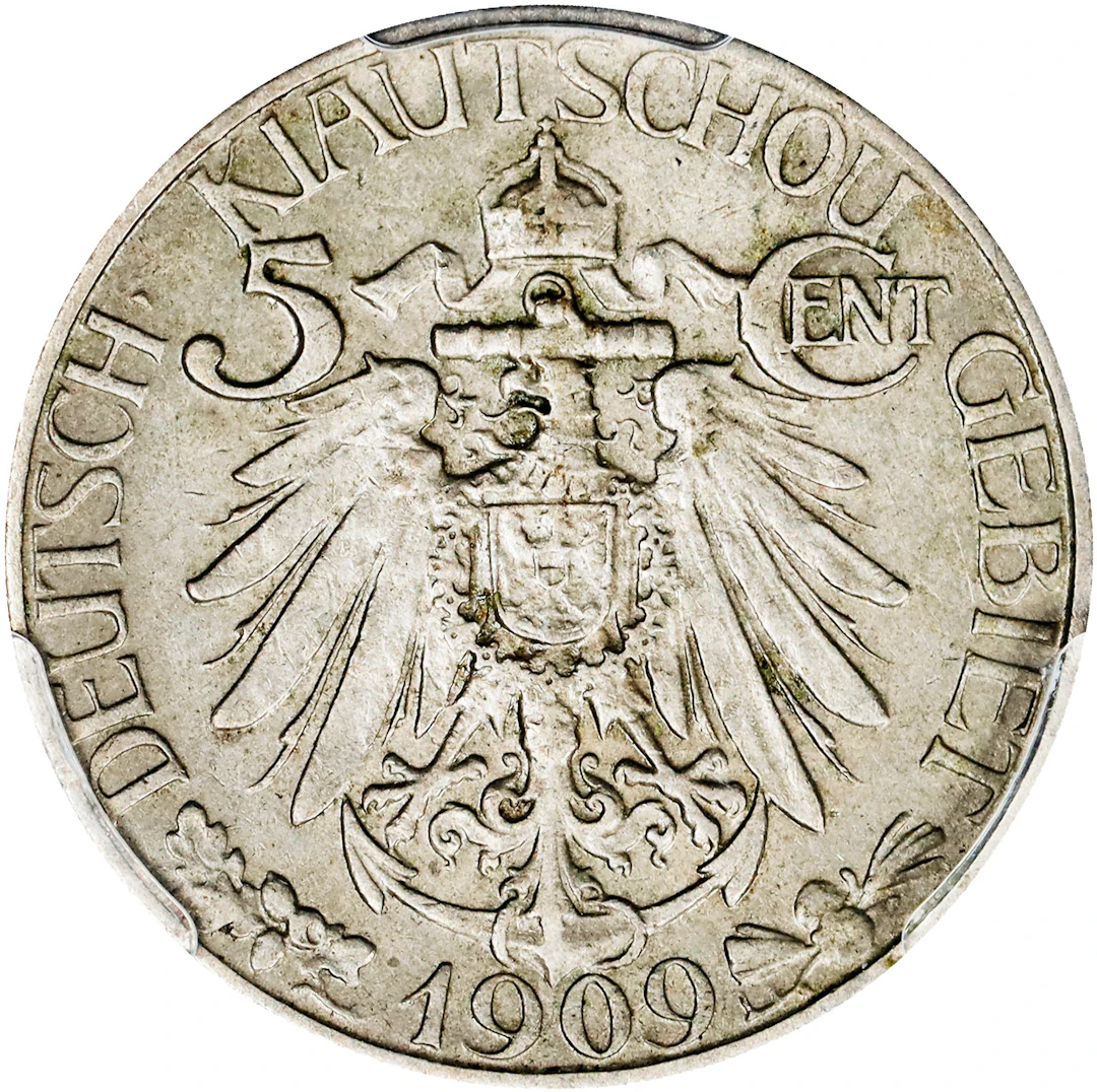 (t) CHINA. Kiau Chau. German Occupation. 5 Cents, 1909. Berlin Mint.
