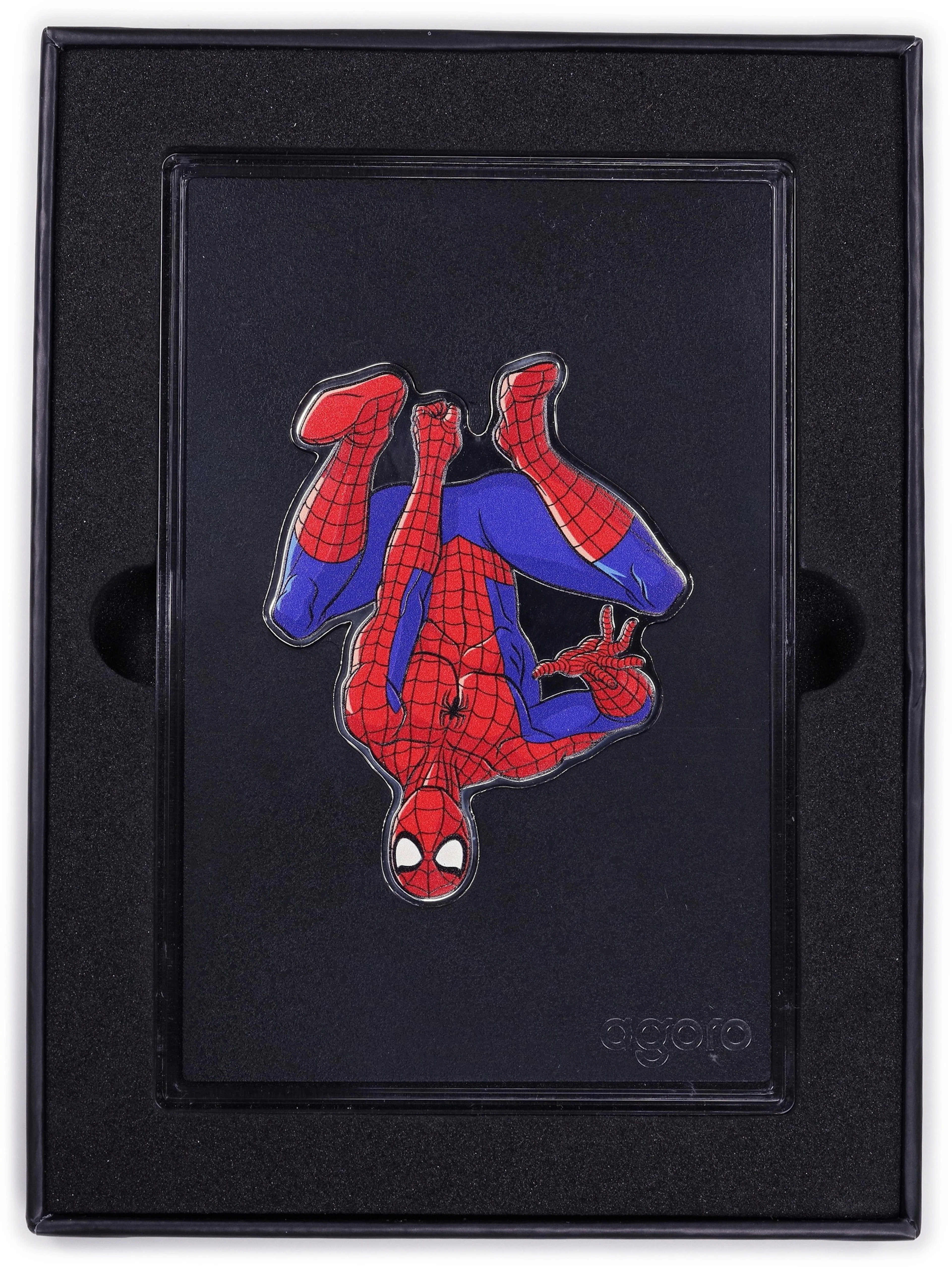 (0.5 oz, 15.552 g ASW). Niue. 2026 Marvel Spiderman 1/2 oz Colorized Silver $1.