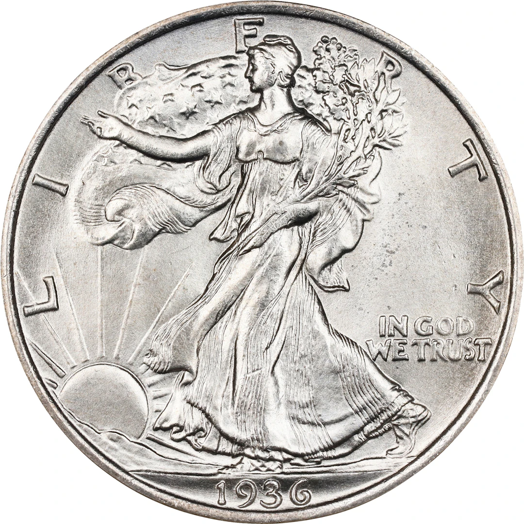 1936 Walking Liberty Half Dollar. MS-66 (NGC).