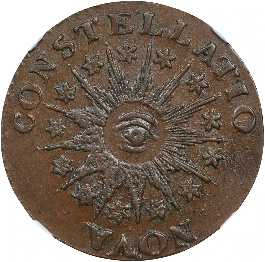 1785 Nova Constellatio Copper. Crosby 3-B, W-1895. Rarity-2. CONSTELLATIO