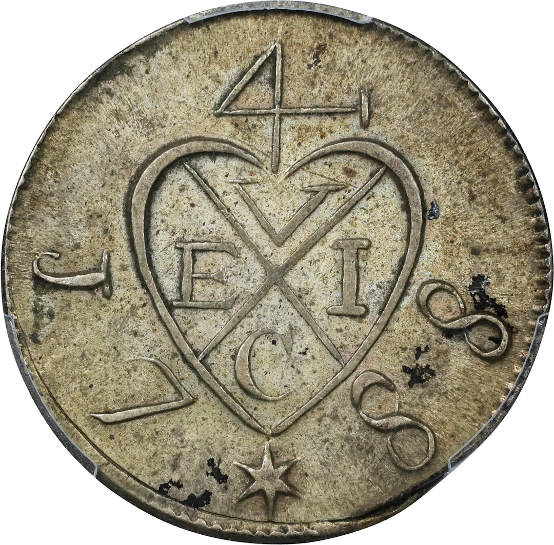 NETHERLANDS EAST INDIES. British Pulu Penang. 1/4 Dollar, 1788. Calcutta