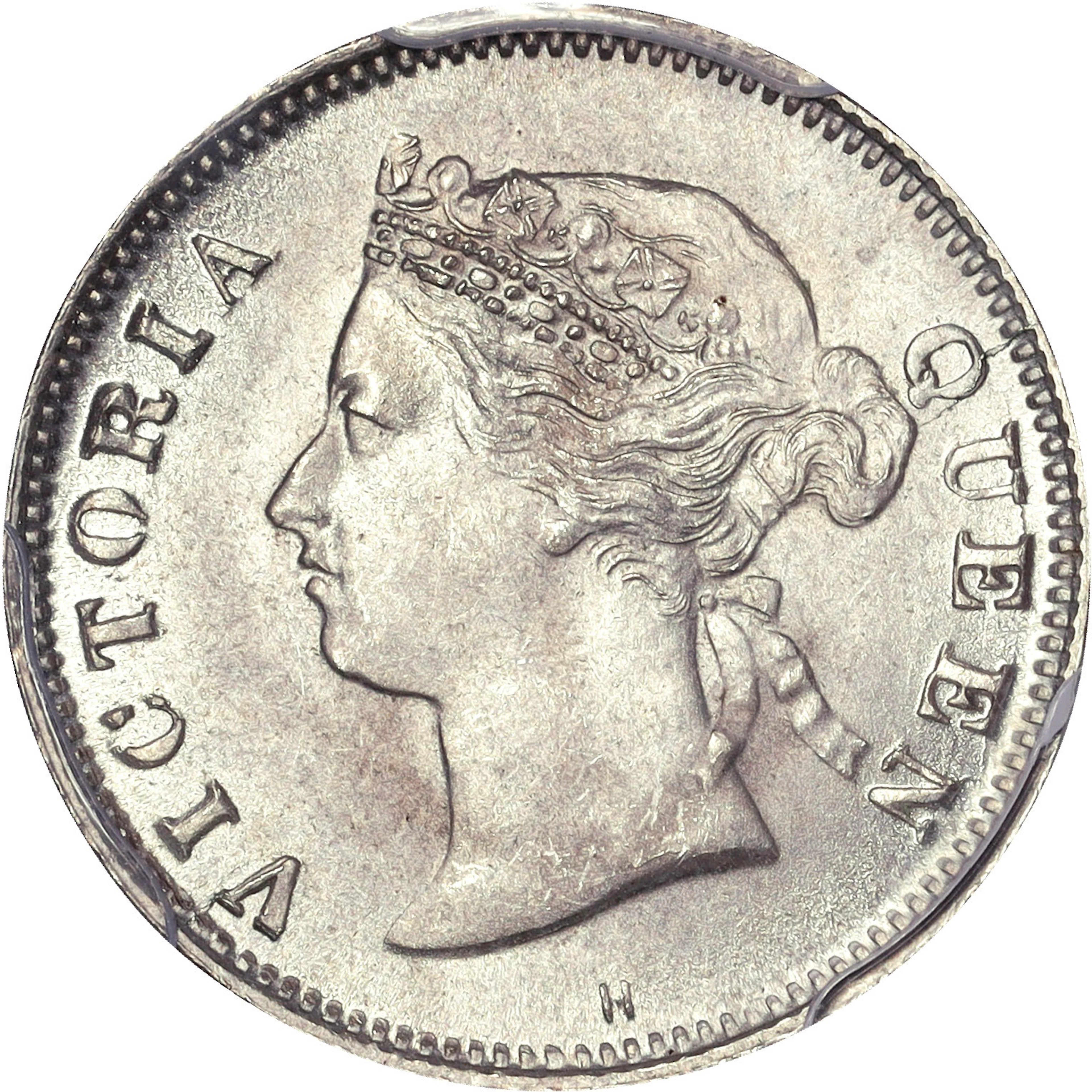 (t) HONG KONG (SAR). 5 Cents, 1880-H. Birmingham (Heaton) Mint. Victoria.