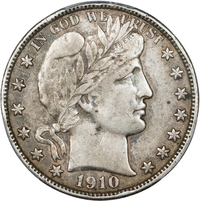 1910-S Barber Half Dollar. EF-40 (PCGS).
