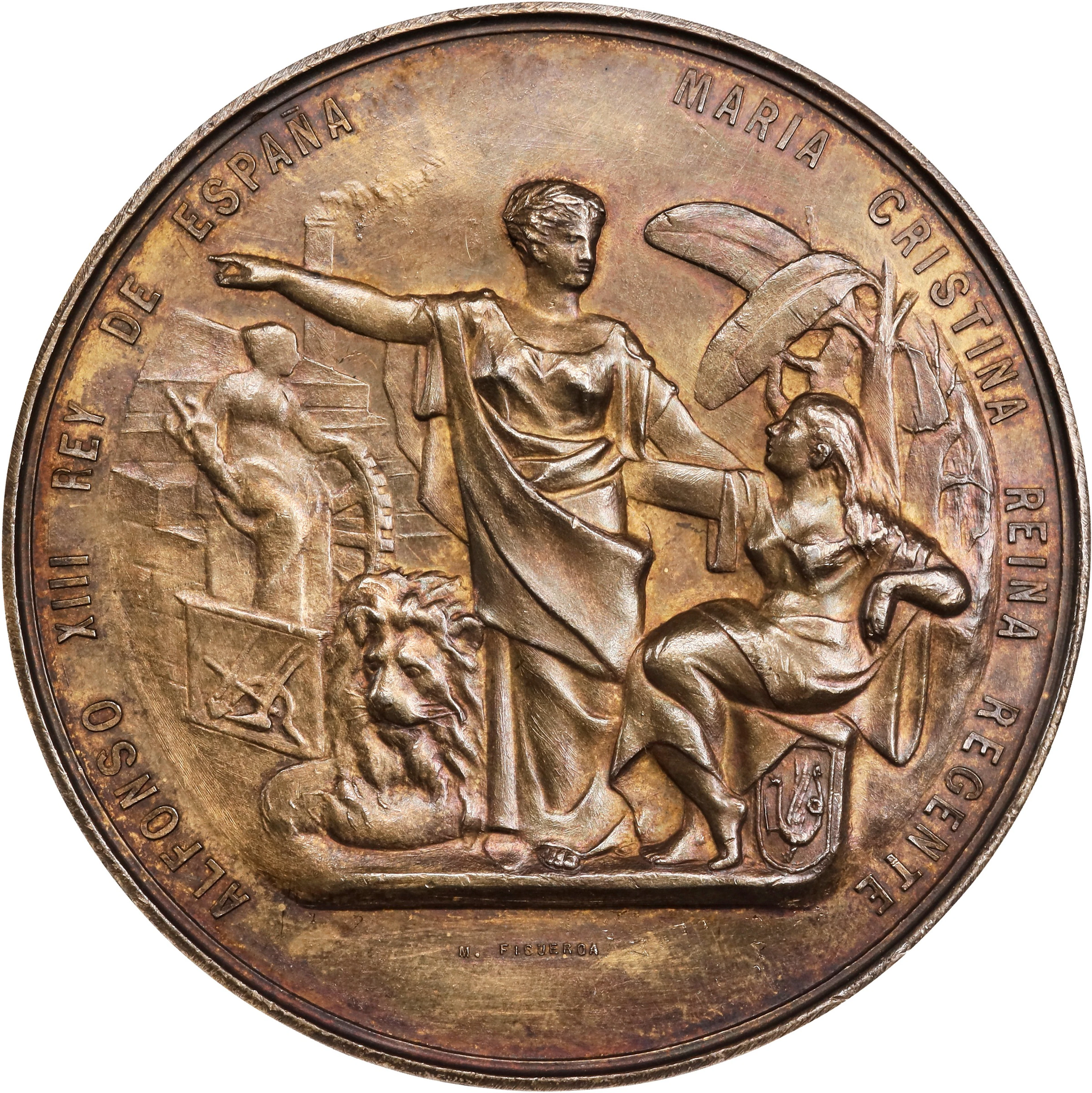 PHILIPPINES. Filipino Islands Exposition Silver Award Medal, 1887.