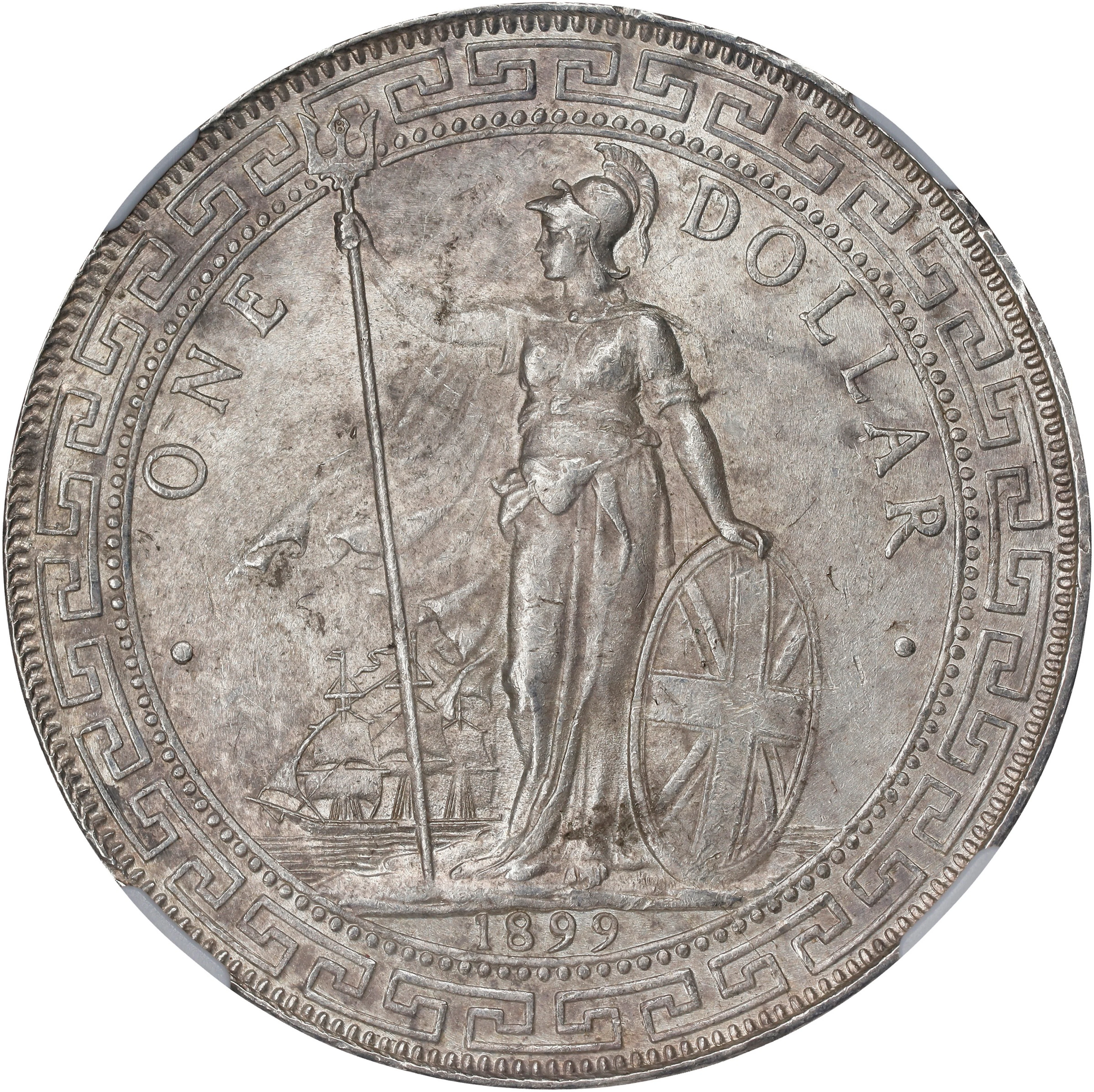 GREAT BRITAIN. Trade Dollar, 1899-B. Bombay Mint. Victoria. NGC MS-62.