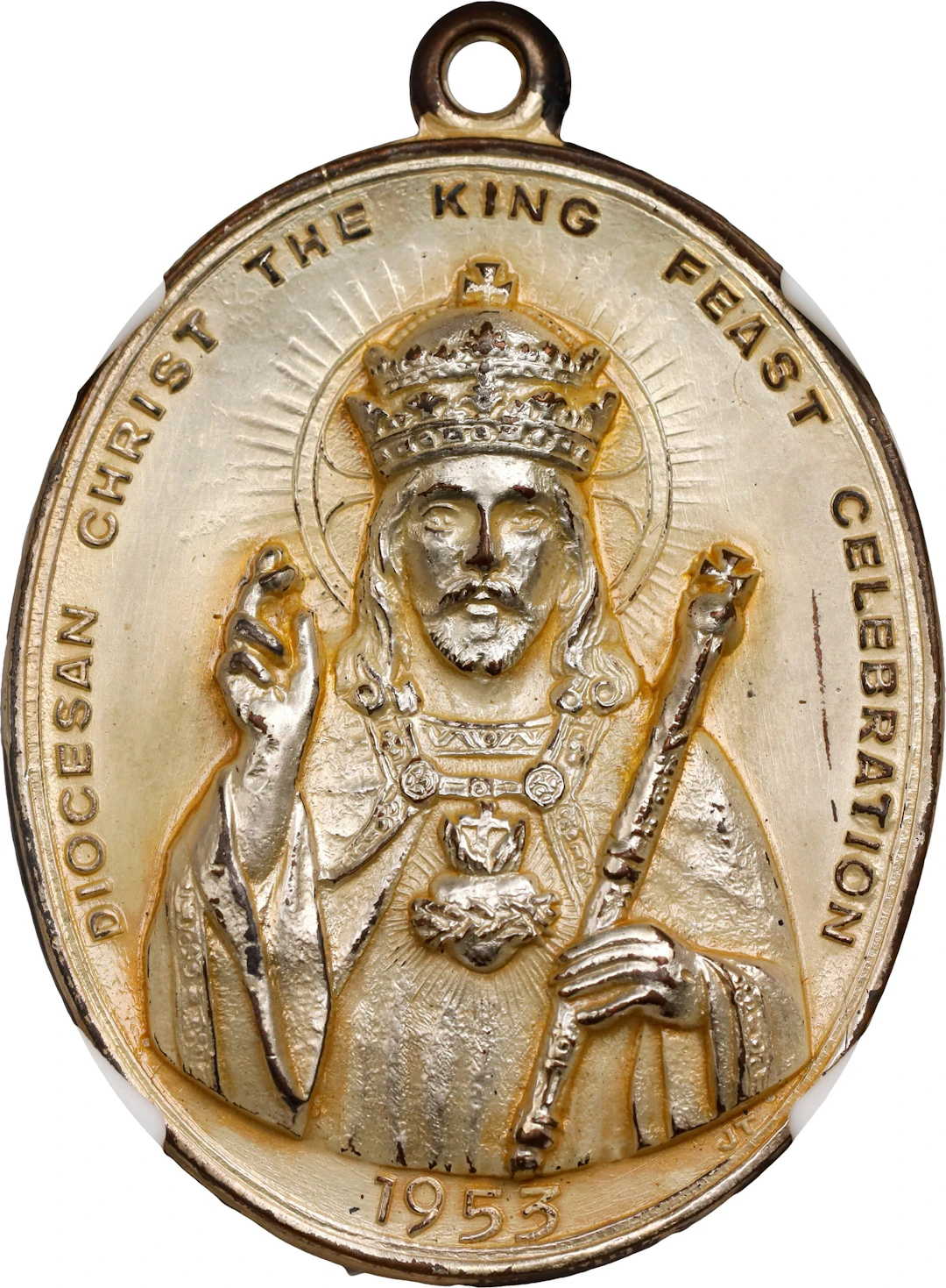 PHILIPPINES. Pangasinan. Diocese of Lingayen Silvered Brass Medal