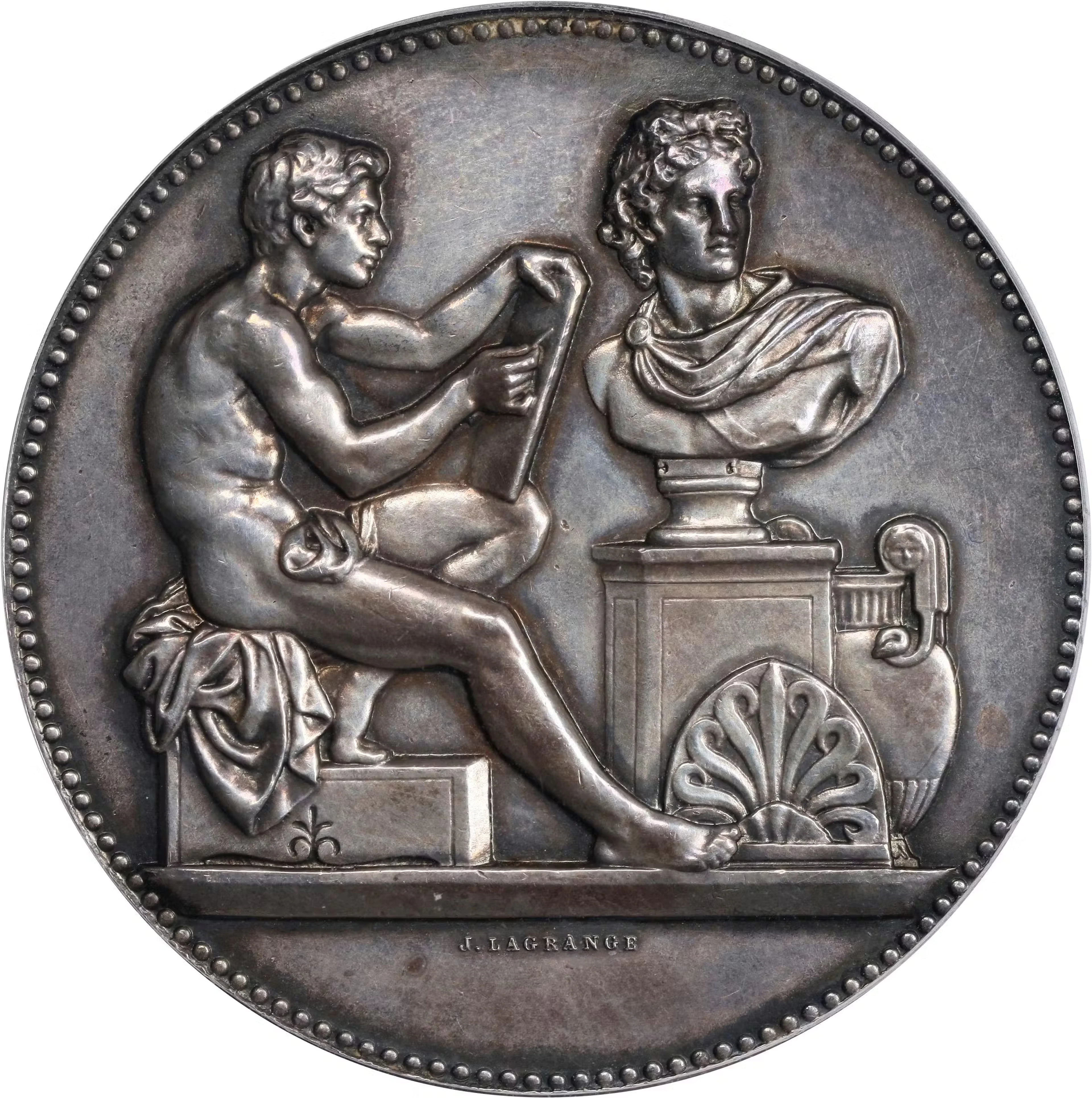 FRANCE. Undated Académie Colarossi Medal. By J. Lagrange and H. Dubois.