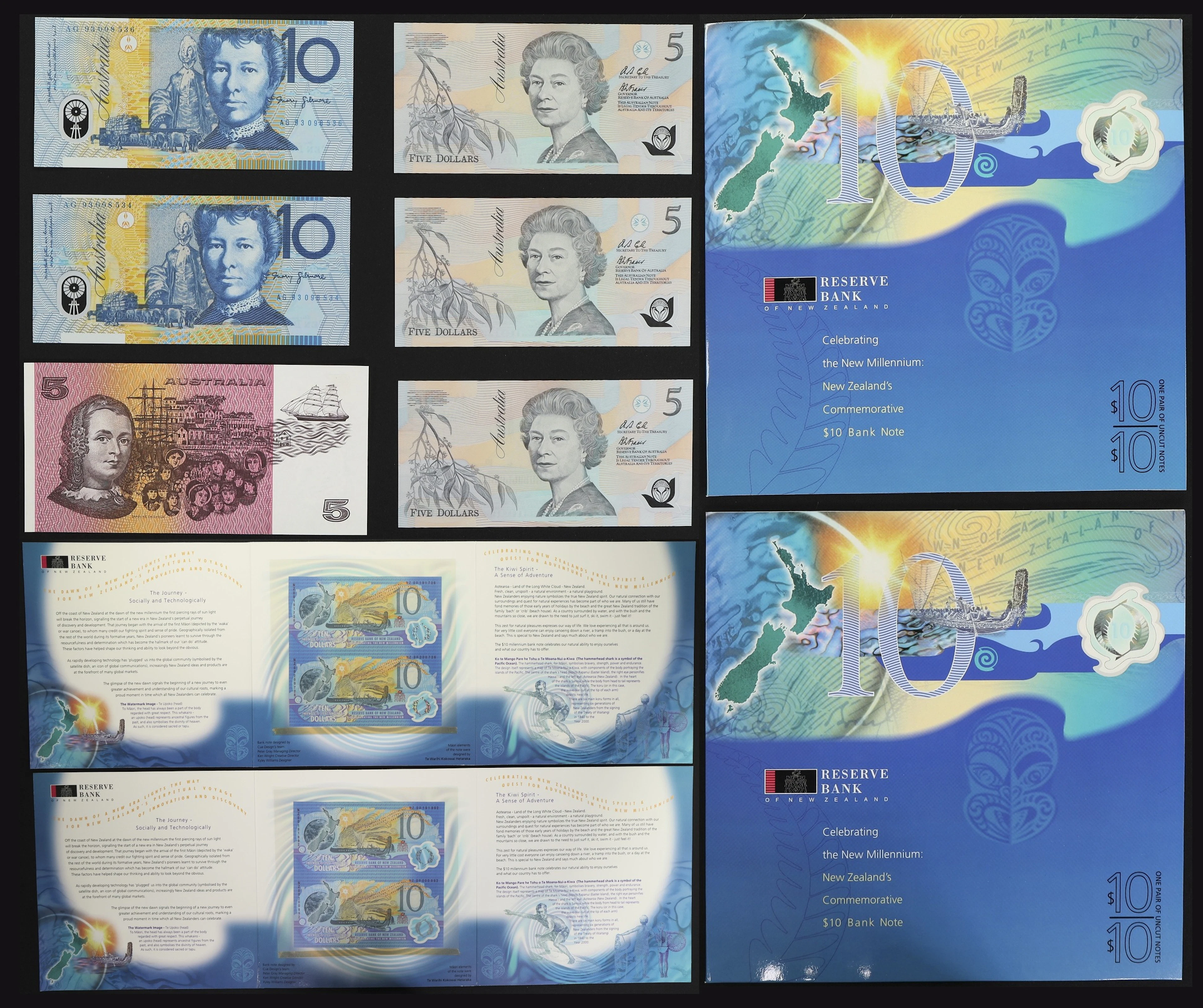 MIXED LOTS. Lot of (8). Australia & New Zealand. Reserve Bank of Australia