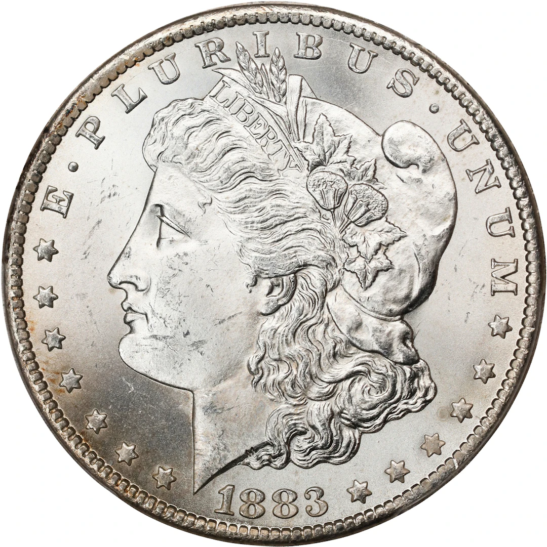 1883-CC Morgan Silver Dollar. MS-65 (PCGS).