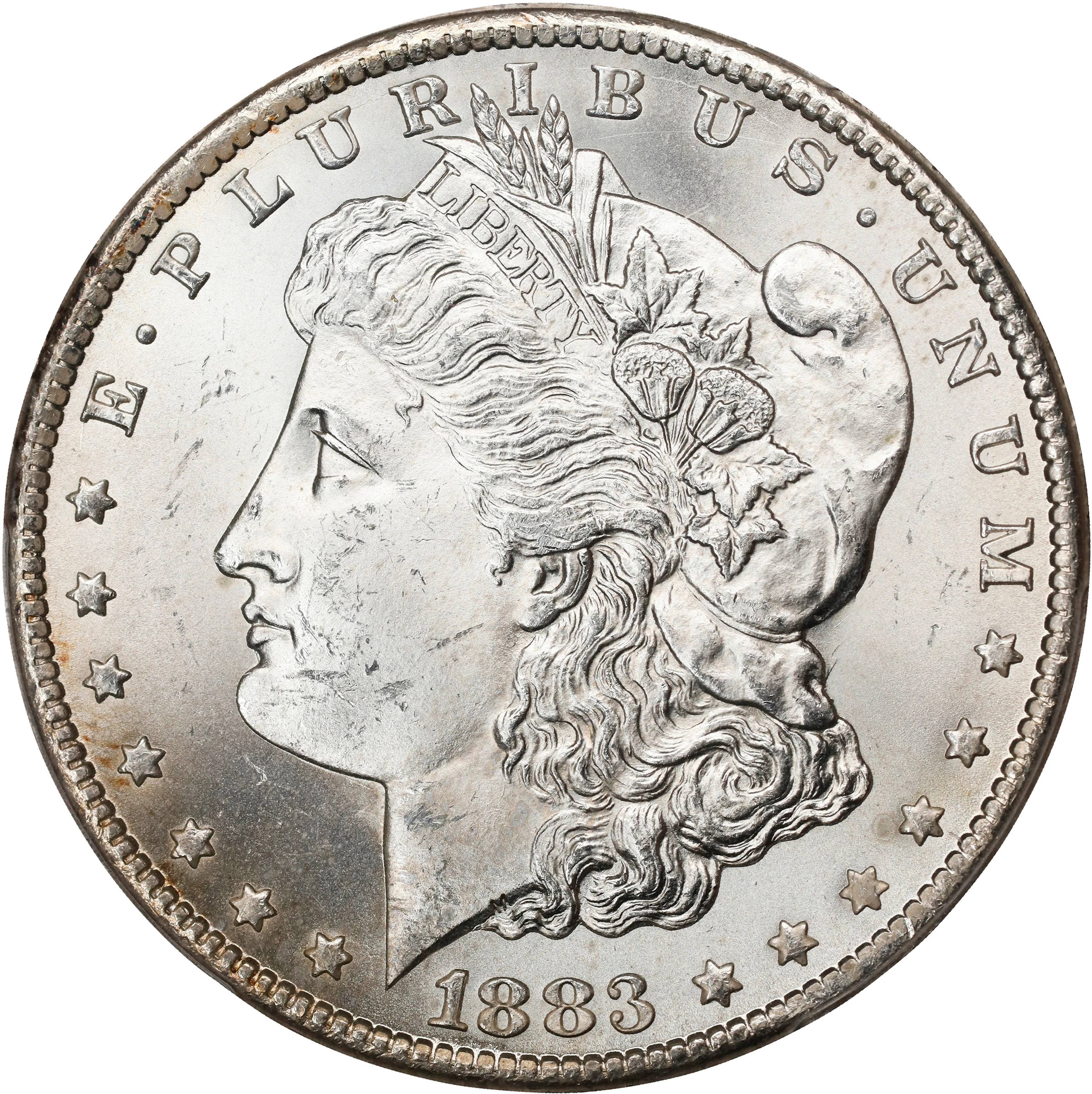 1883-CC Morgan Silver Dollar. MS-65 (PCGS).