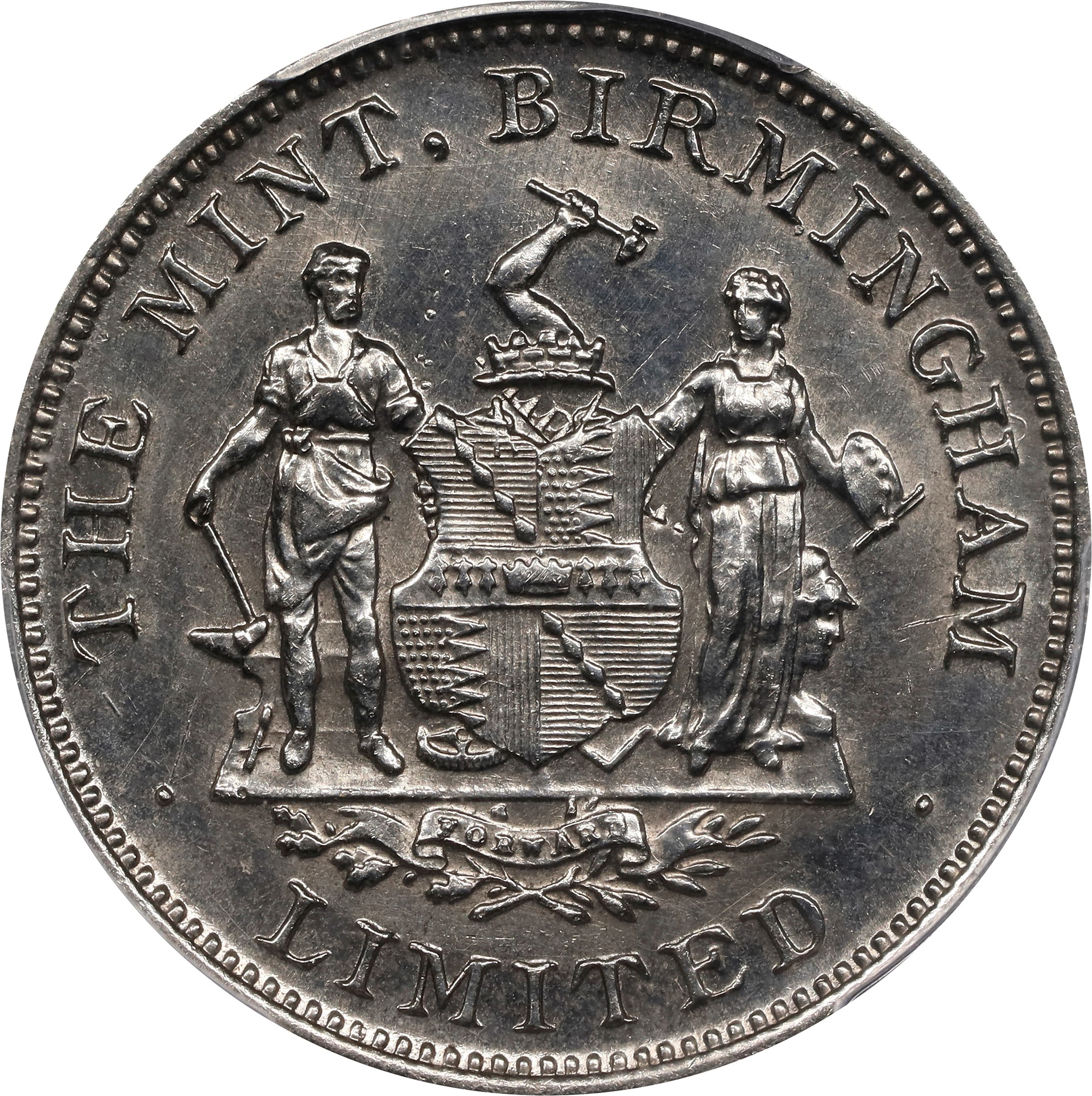 GREAT BRITAIN. Nickel Proving Piece/Token, ND (ca. 19th Century).