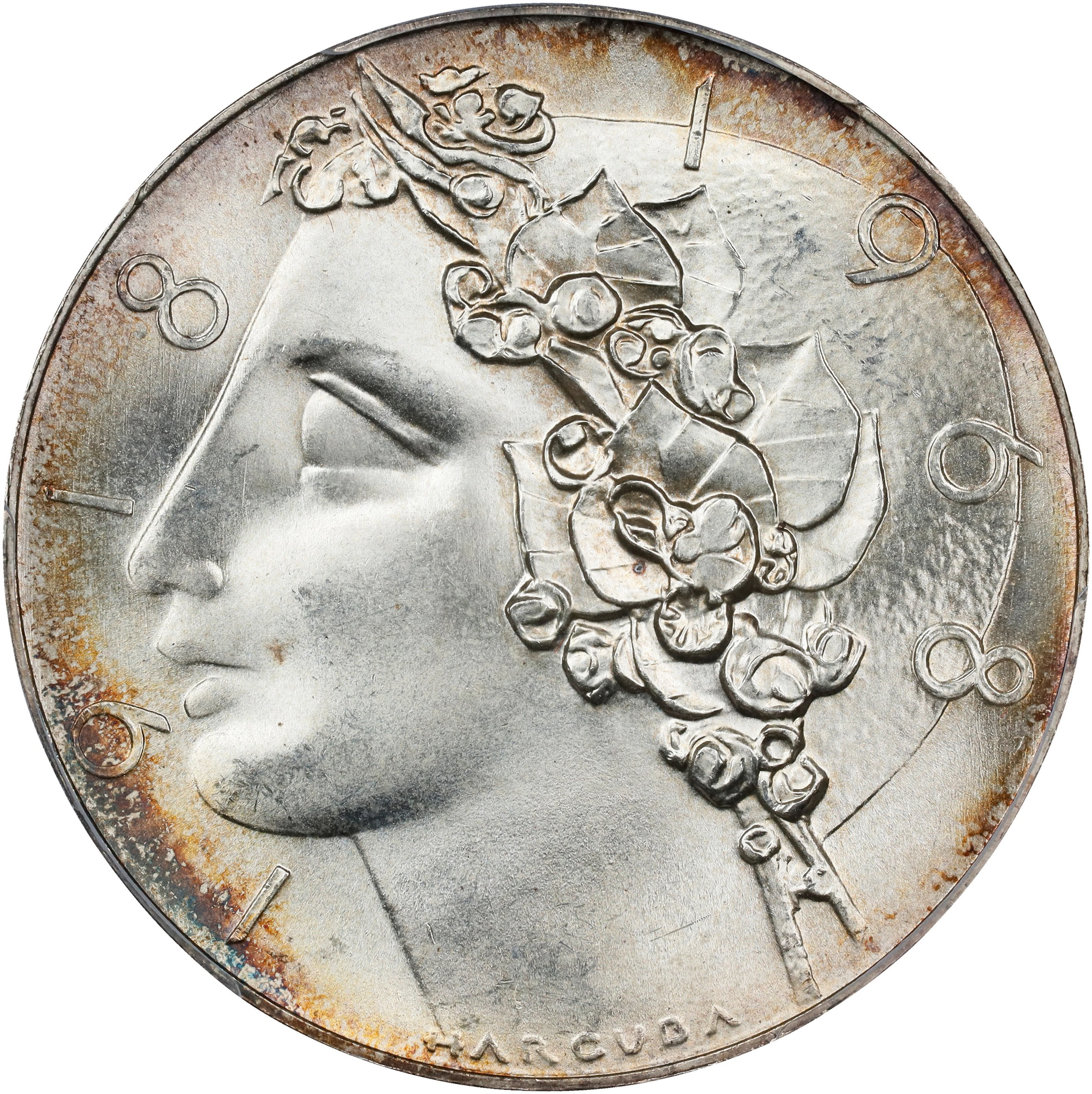 CZECHOSLOVAKIA. 50 Korun, 1968. Kremnica Mint. PCGS MS-65.