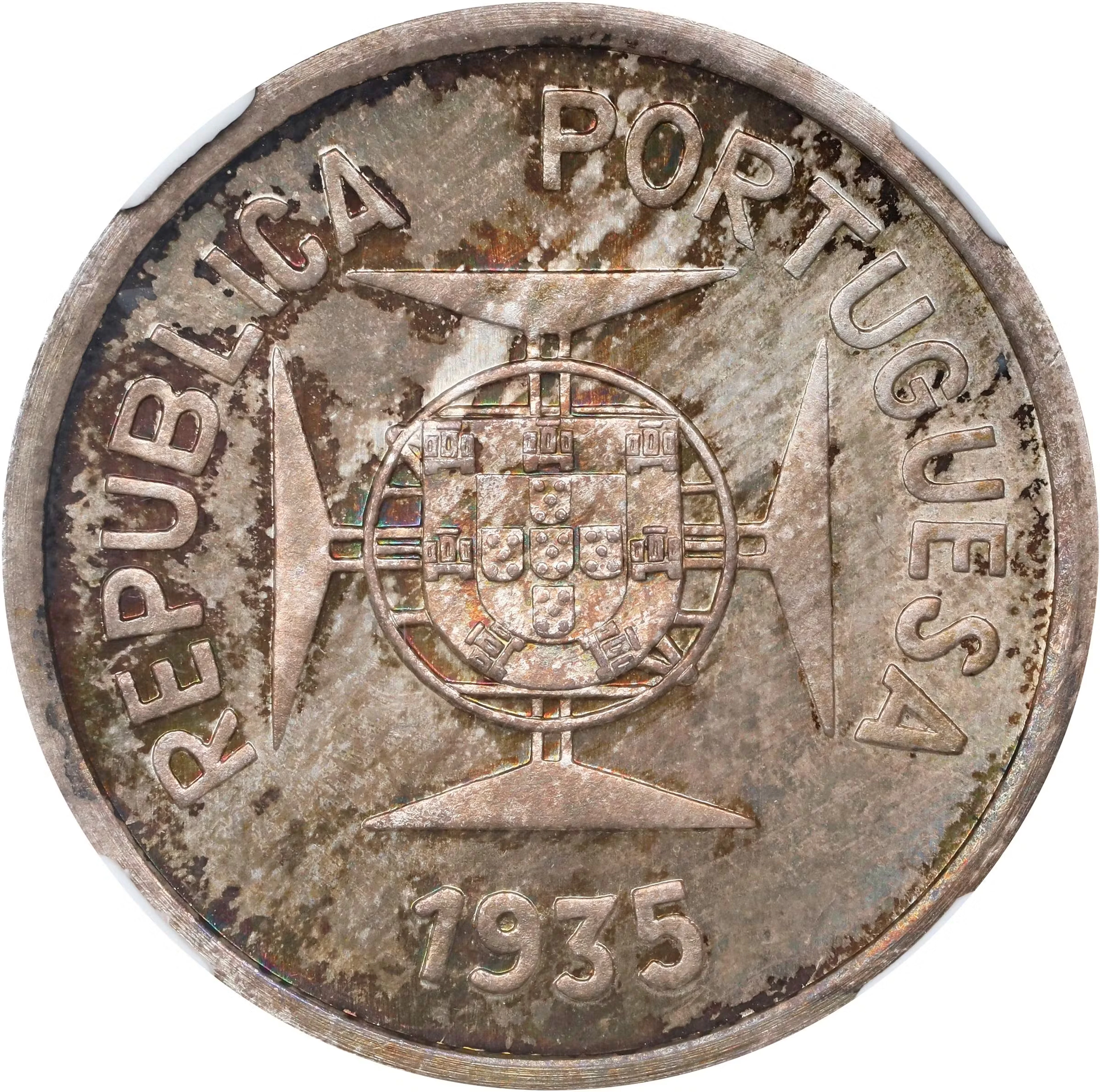 INDIA. Portuguese India. Silver Rupia Prova (Pattern), 1935. Lisbon