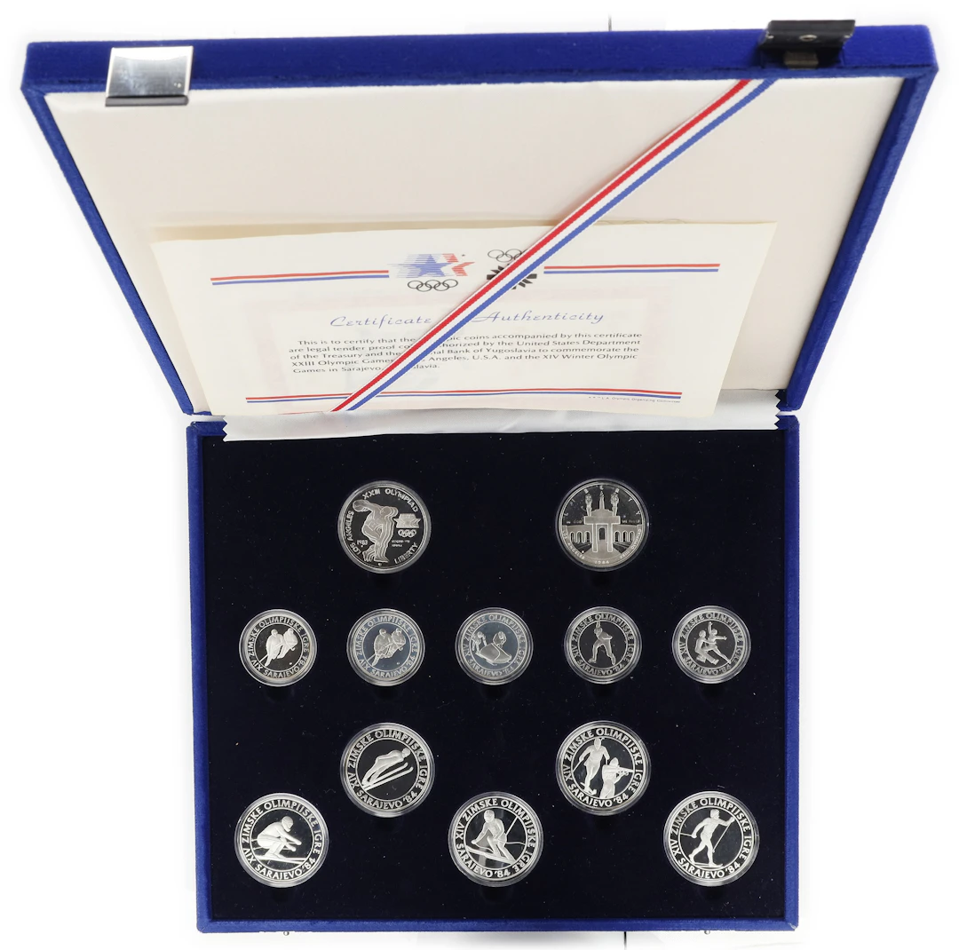 (6.902 oz, 214.674 g ASW). United States and Yugoslavia. 1983-1984