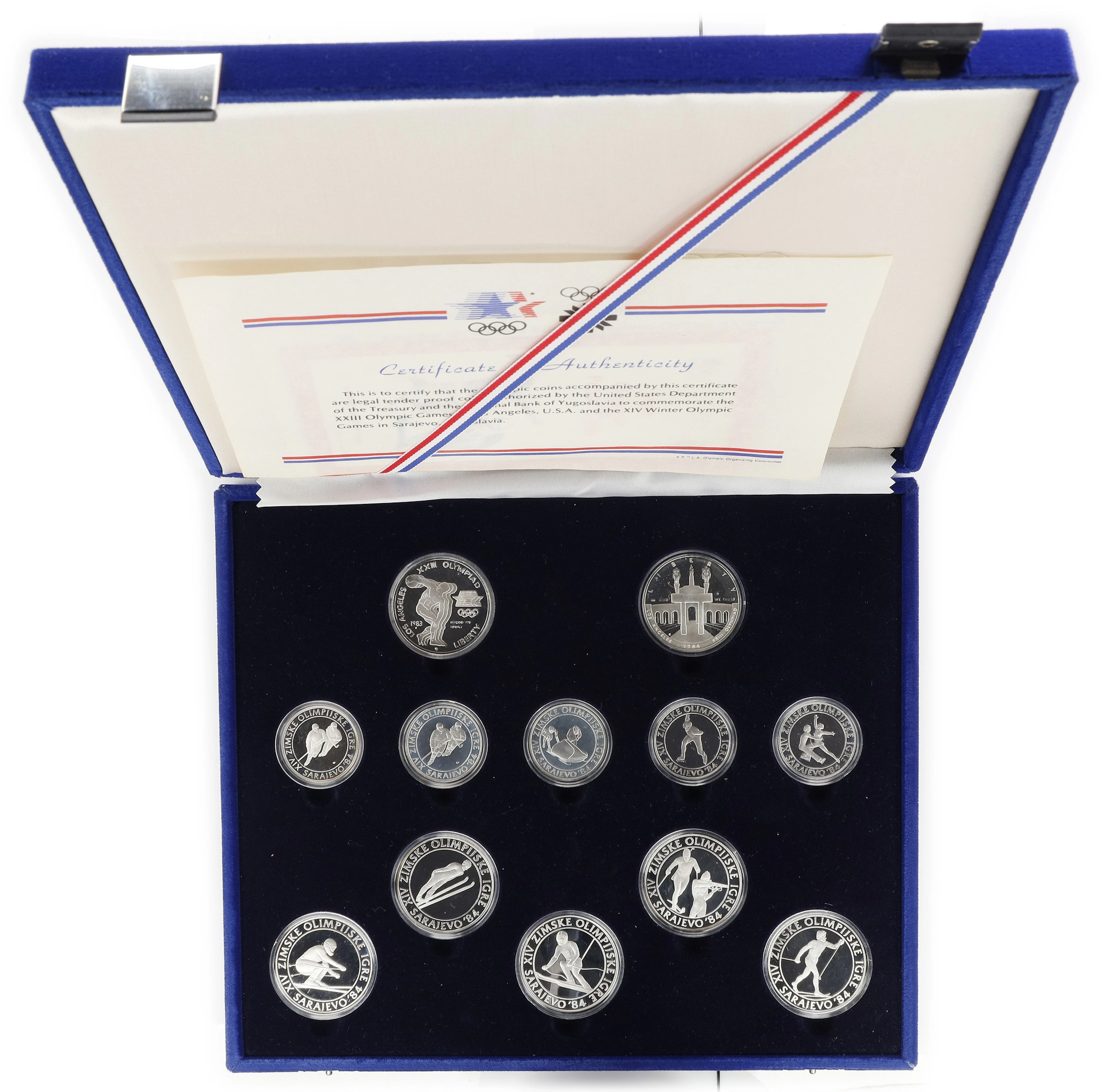 (6.902 oz, 214.674 g ASW). United States and Yugoslavia. 1983-1984