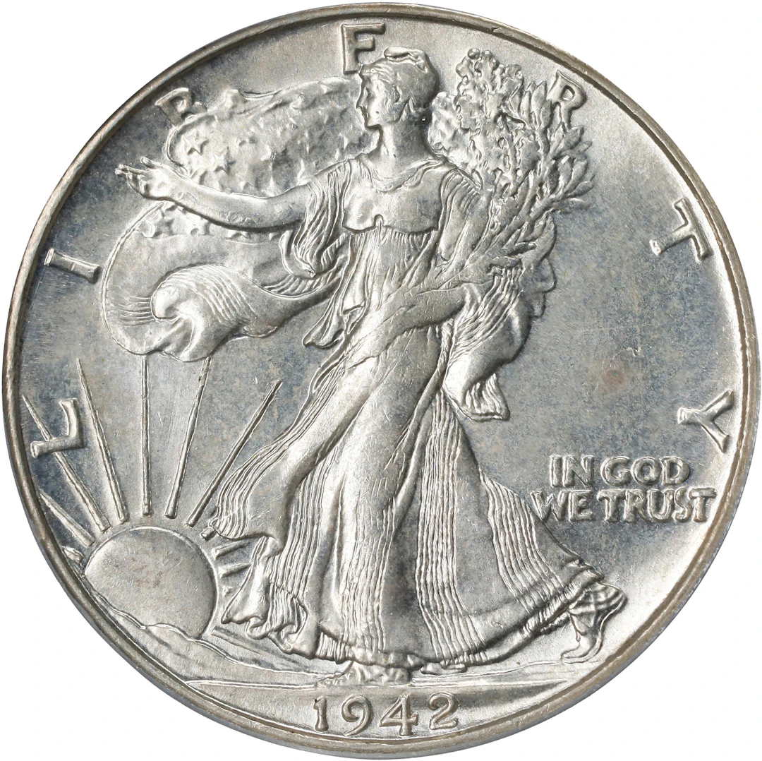 1942-S Walking Liberty Half Dollar. MS-65 (PCGS).