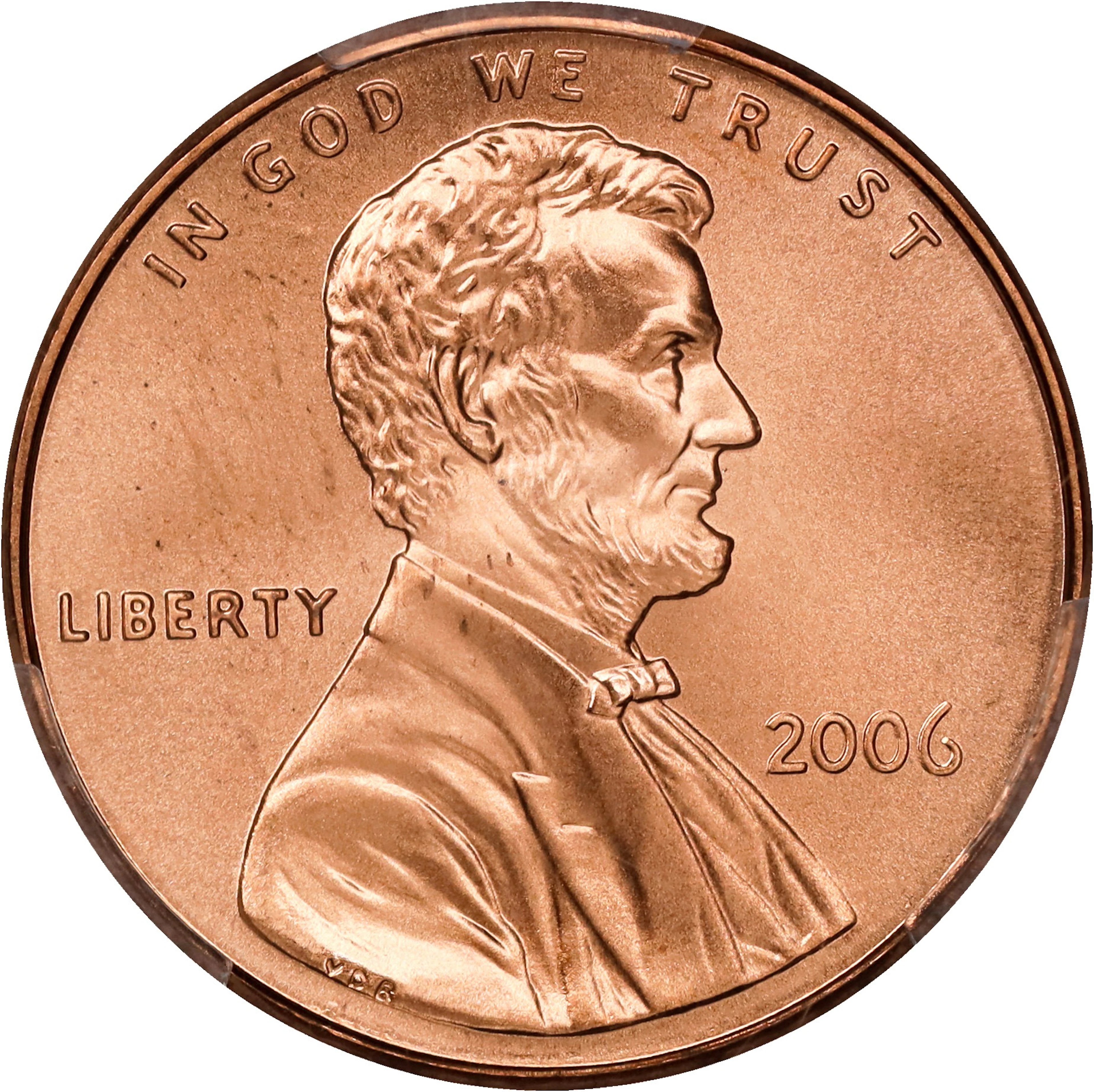 2006 Lincoln Cent. Satin Finish. Specimen-70 RD (PCGS).