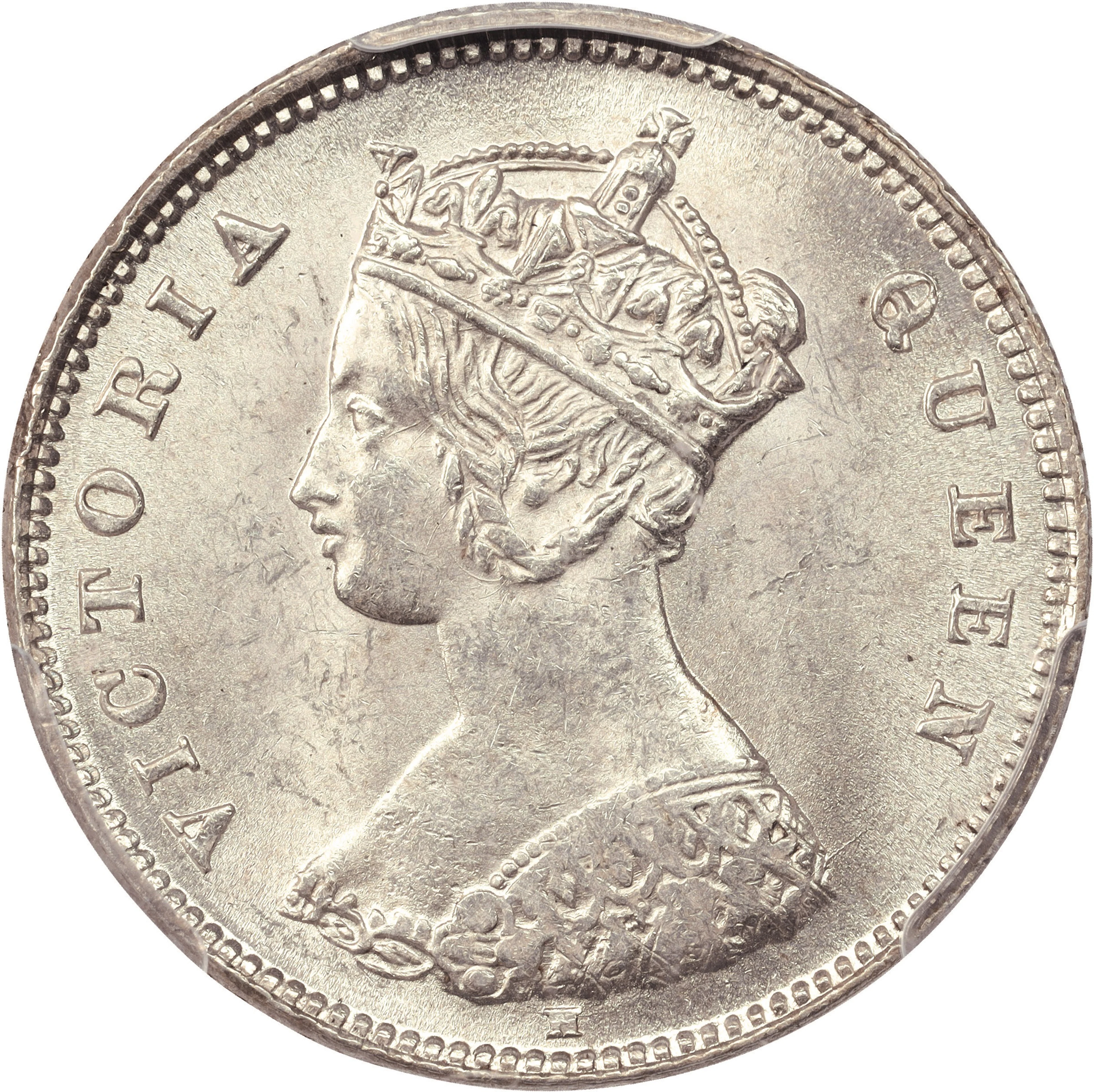 (t) HONG KONG (SAR). 10 Cents, 1876-H. Birmingham (Heaton) Mint. Victoria.