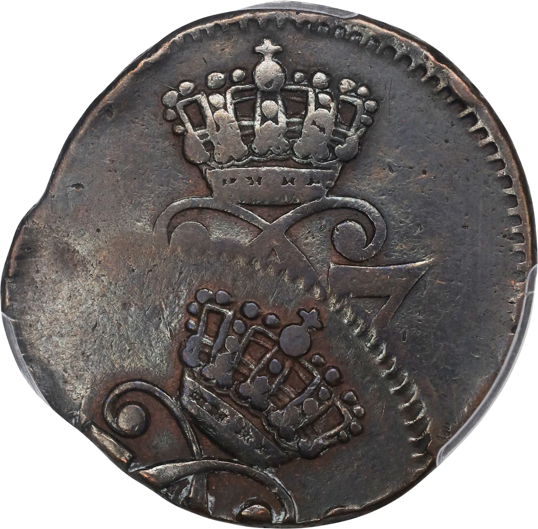 (◊) DENMARK. Skilling, 1771. Copenhagen Mint. Christian VII. PCGS VF-25.