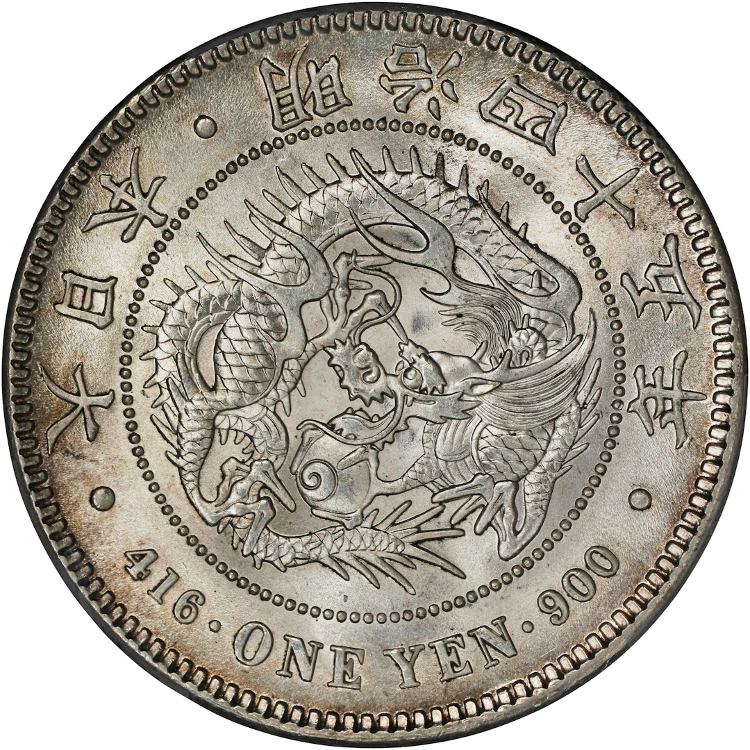 JAPAN. Yen, Year 45 (1912). Osaka Mint. Mutsuhito (Meiji). PCGS MS-65+.