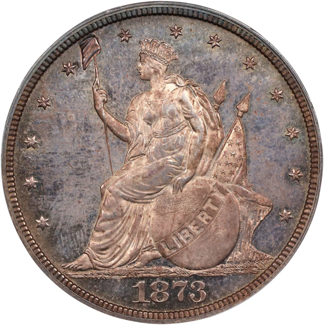 1873 Pattern Trade Dollar. Judd-1310, Pollock-1453. Rarity-4. Silver.
