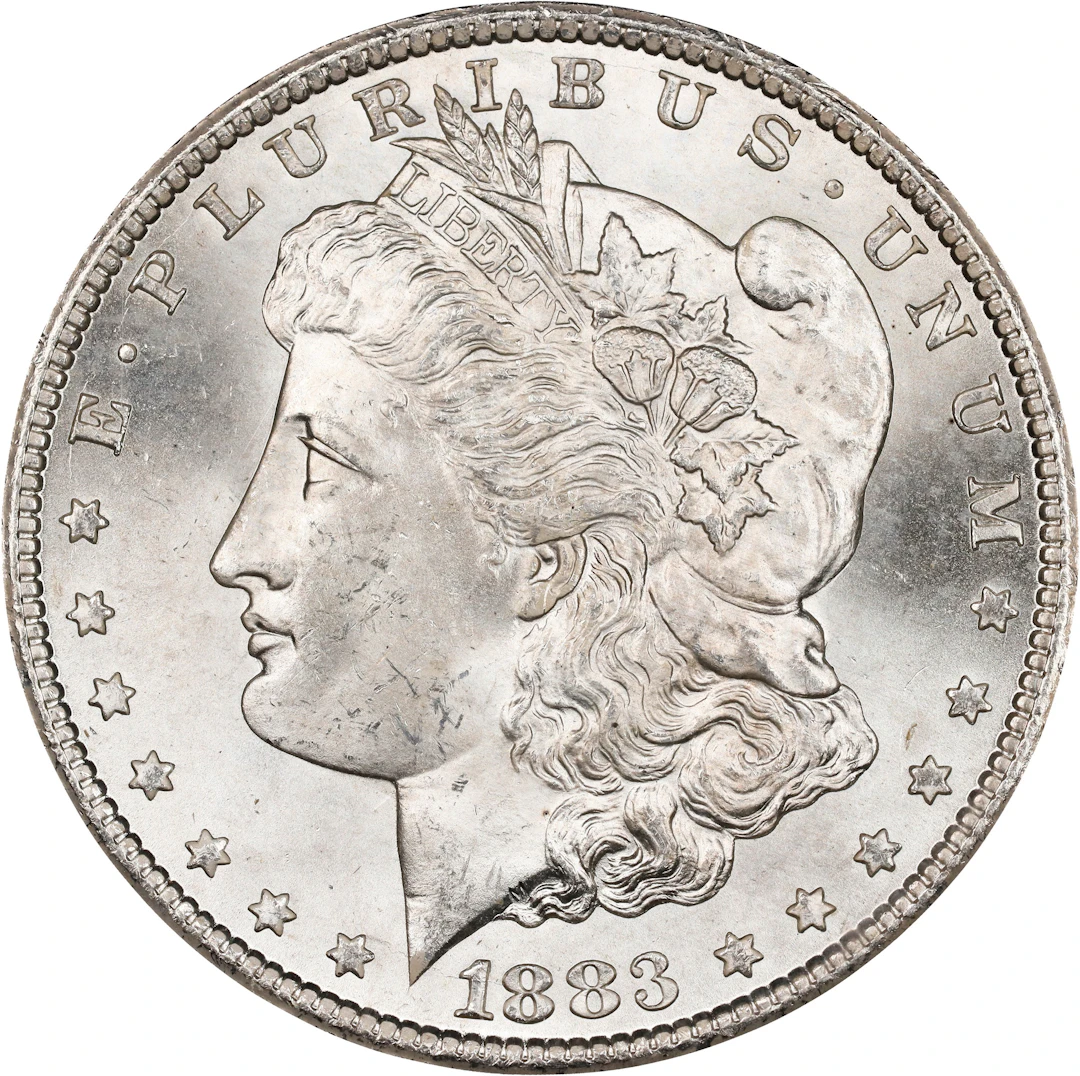 1883-CC GSA Morgan Silver Dollar. Mint State (Uncertified).