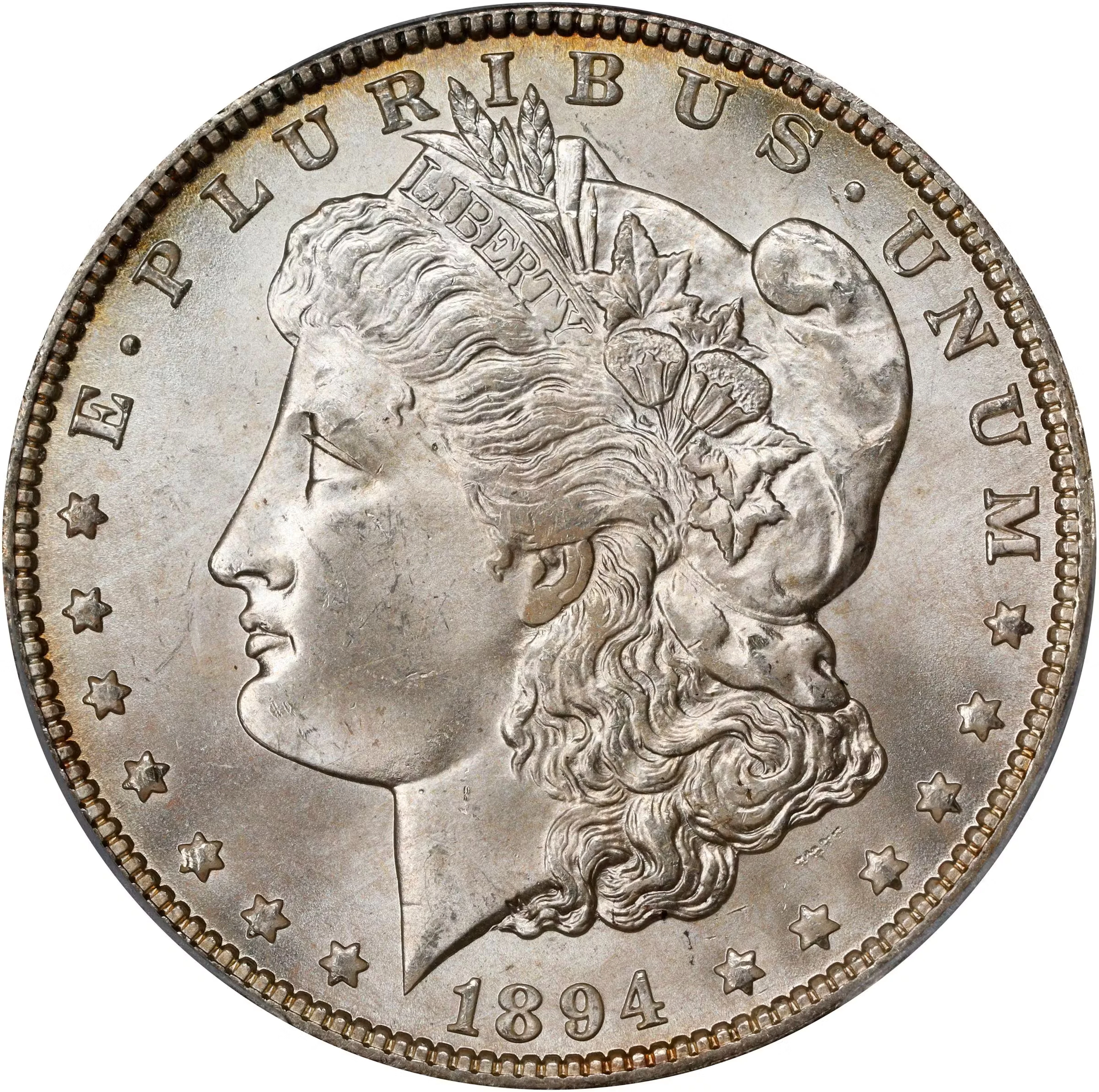 1894-O Morgan Silver Dollar. MS-65+ (PCGS). CAC.