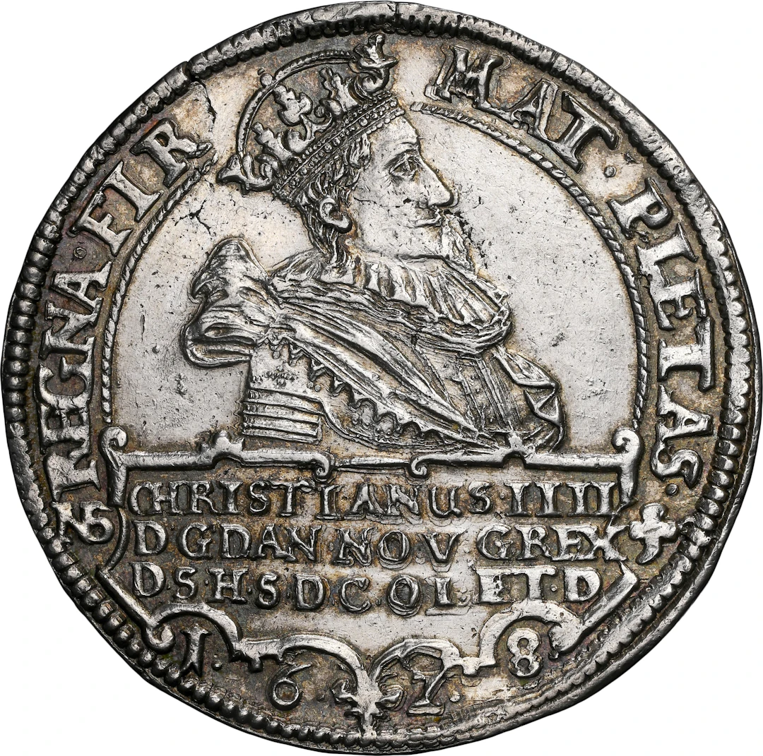 DENMARK. 2 Speciedaler, 1628. Copenhagen Mint. Christian IV. NGC Unc